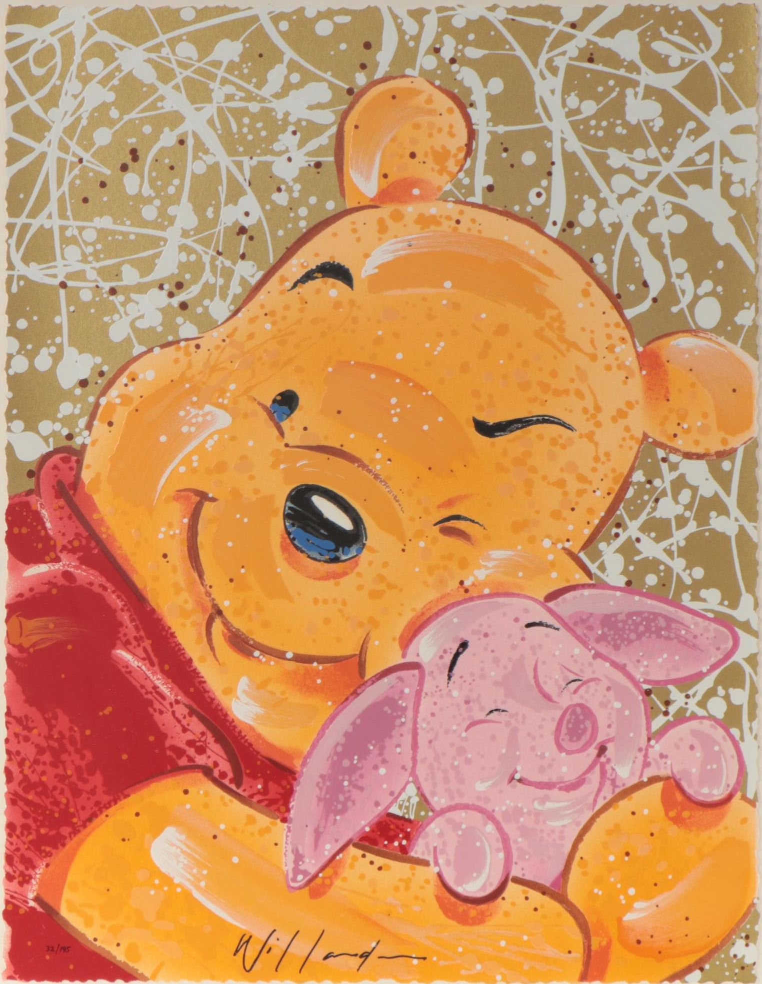 David Willardson Serigraph "Very Important Piglet"