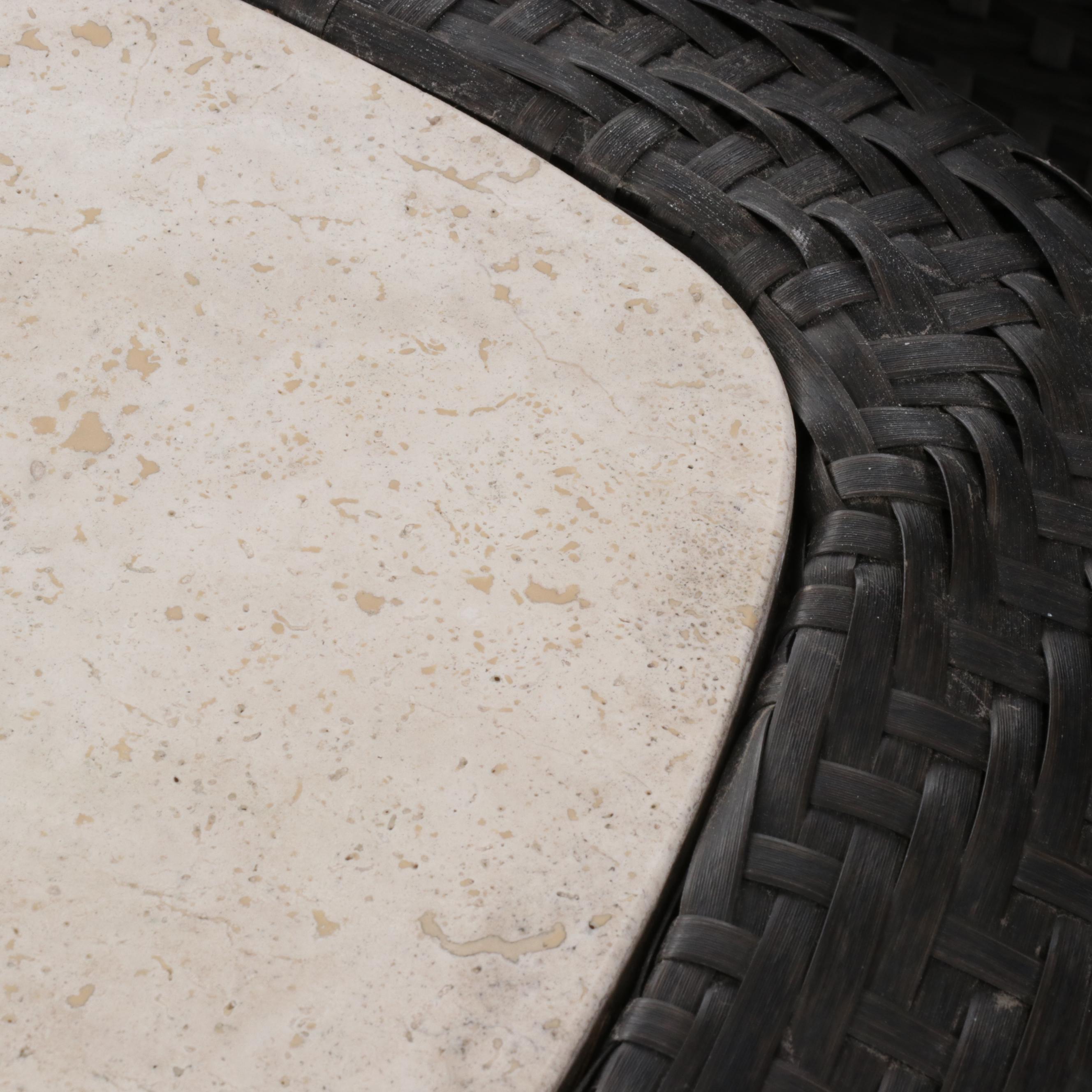 Brown Jordan "Highland" Faux Rattan Patio Furniture and Sunbrella