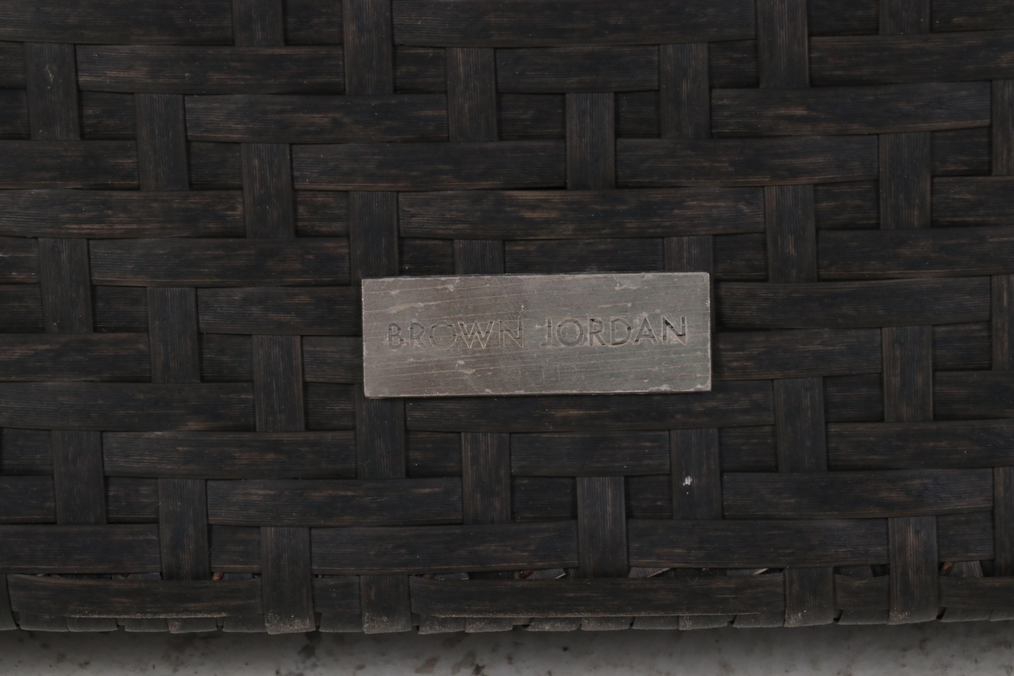 Brown Jordan "Highland" Faux Rattan Patio Furniture and Sunbrella