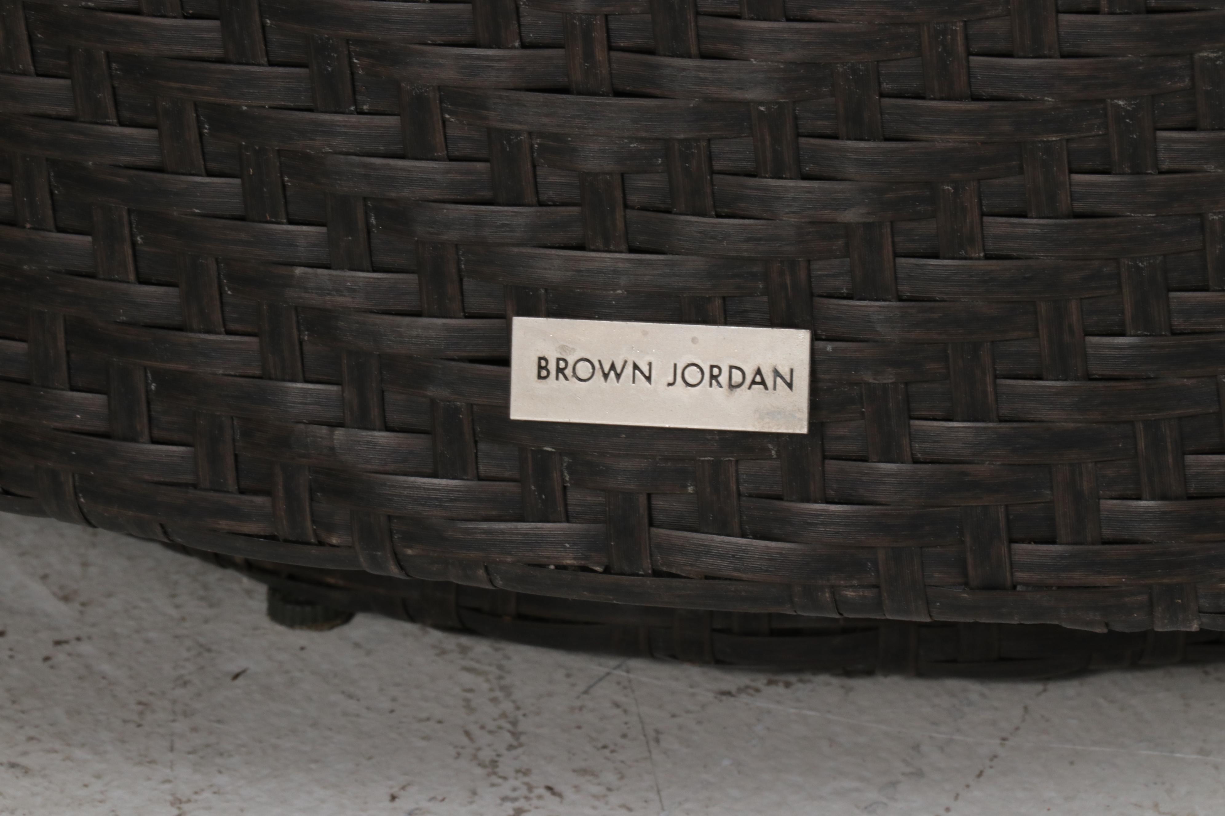 Brown Jordan "Highland" Faux Rattan Patio Furniture and Sunbrella