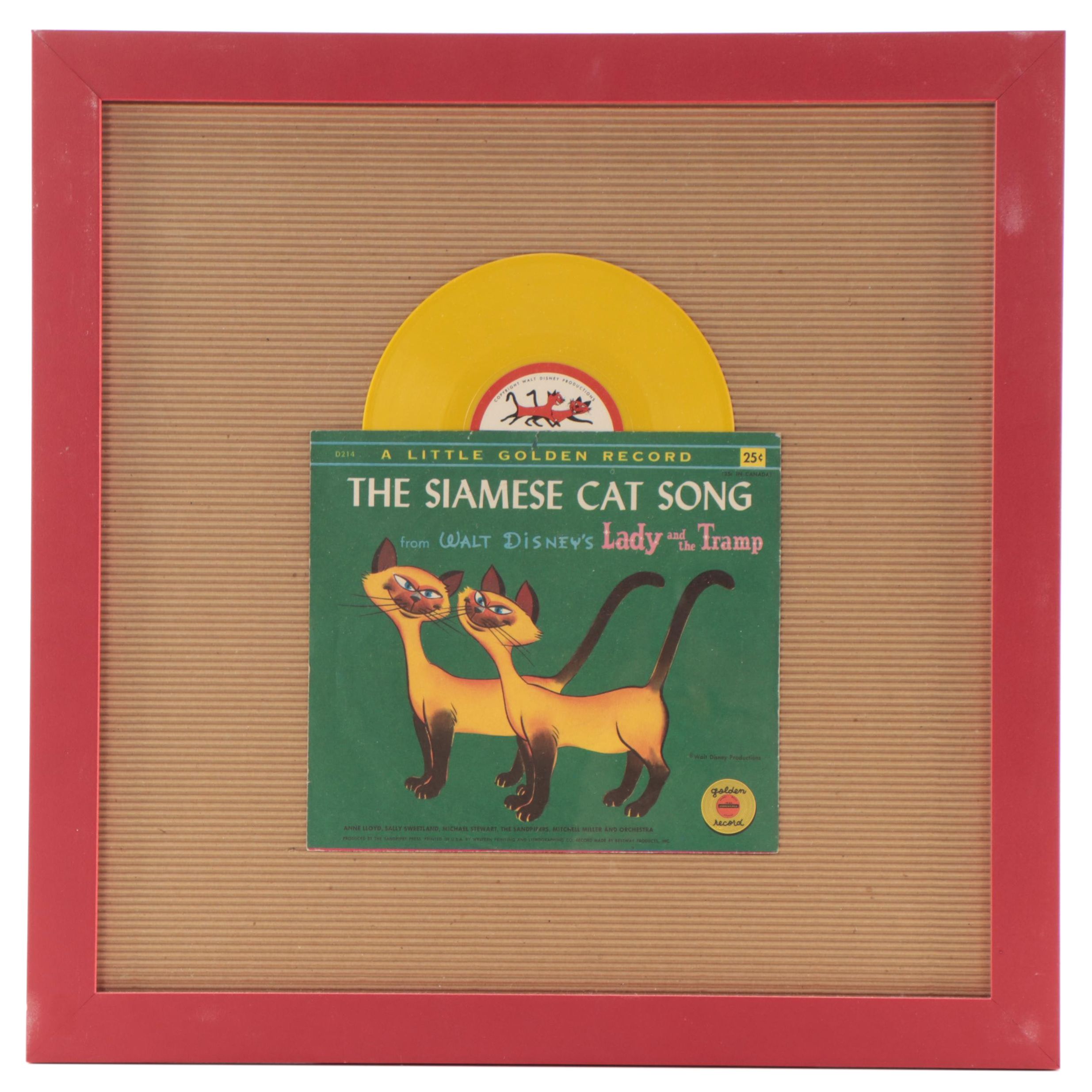 Little Golden Record "The Siamese Cat Song" from "Lady and the Tramp," 1955
