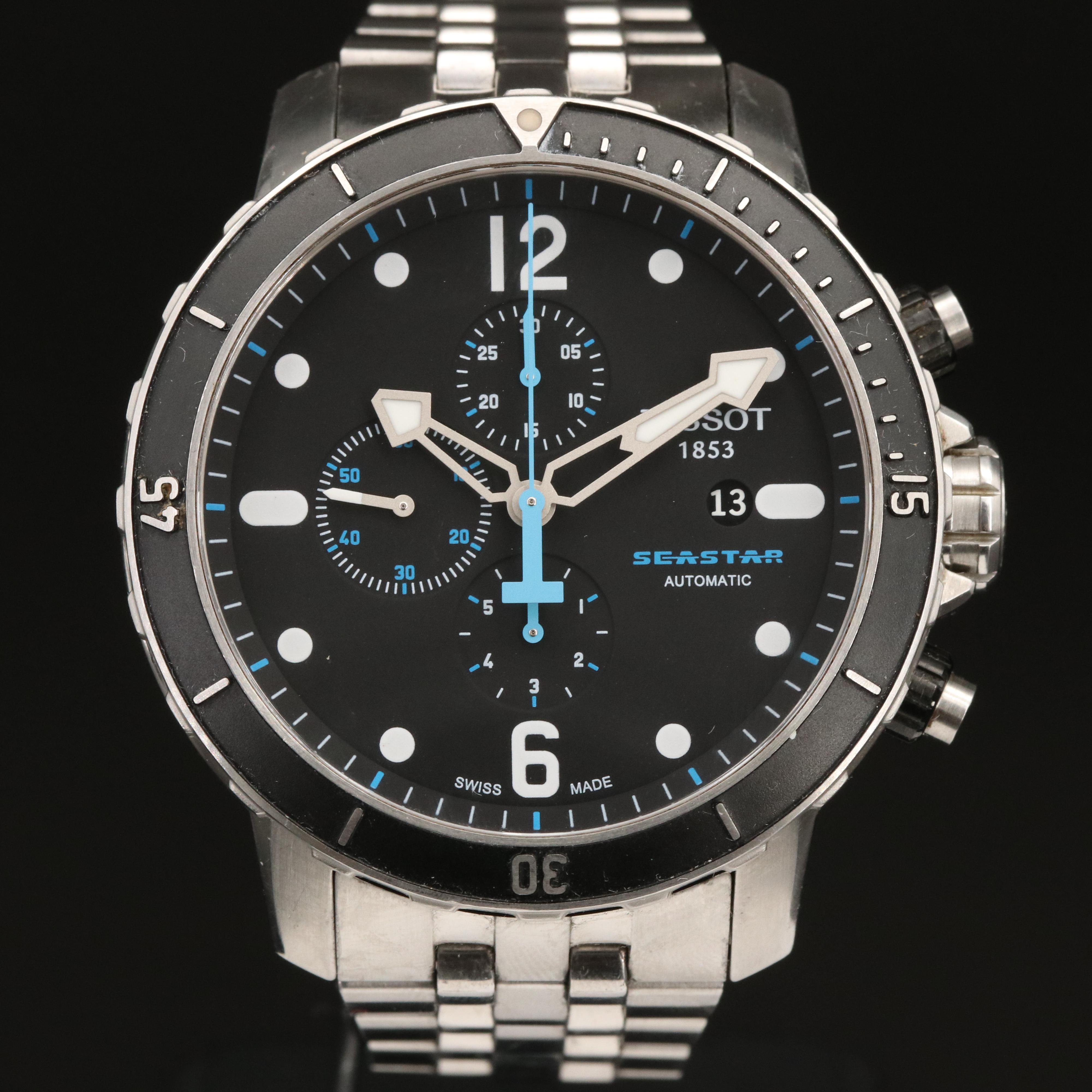 Tissot Seastar 1000 Stainless Steel Dive Chronograph Watch