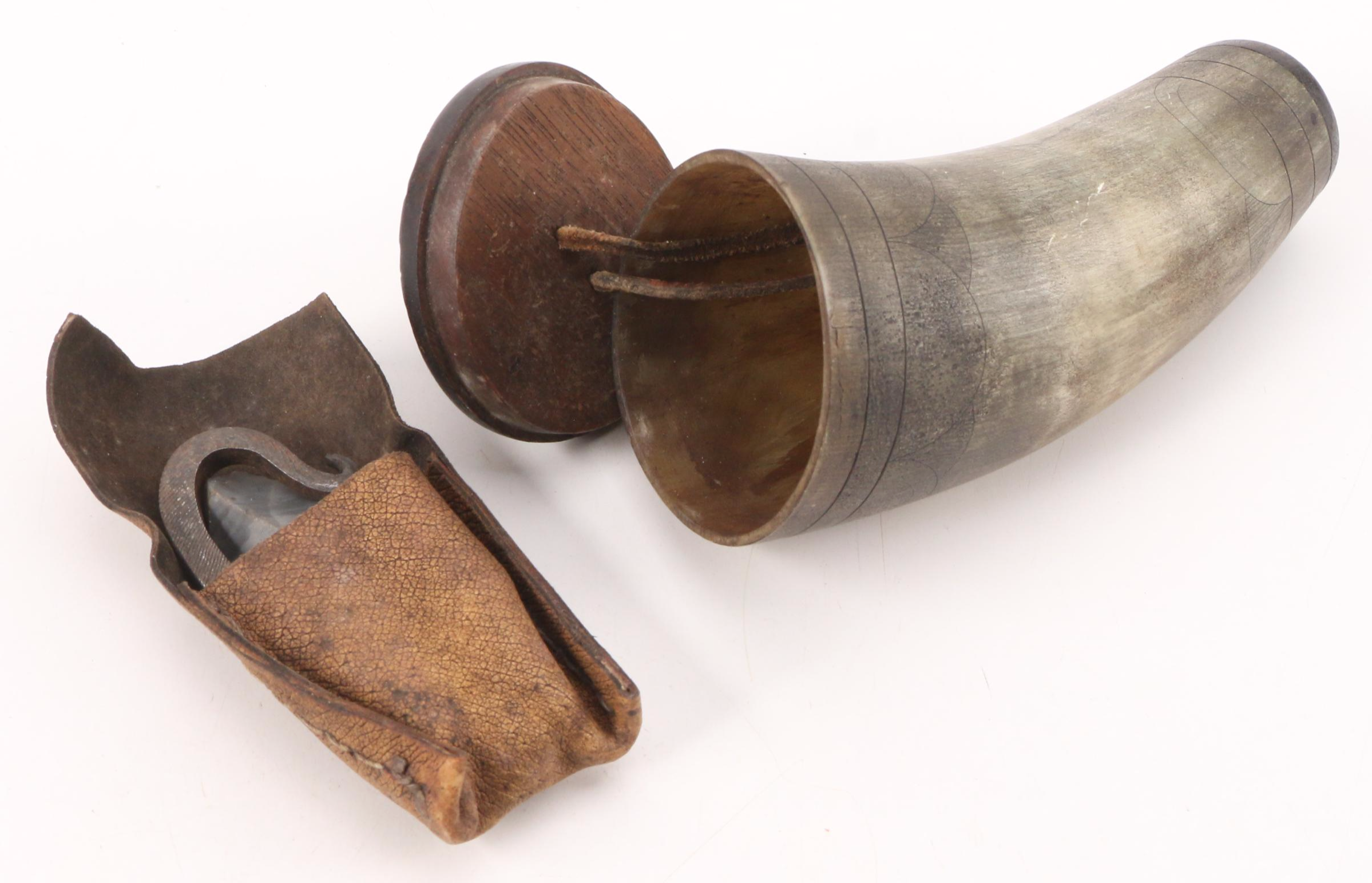 Carved Gunpowder Horns