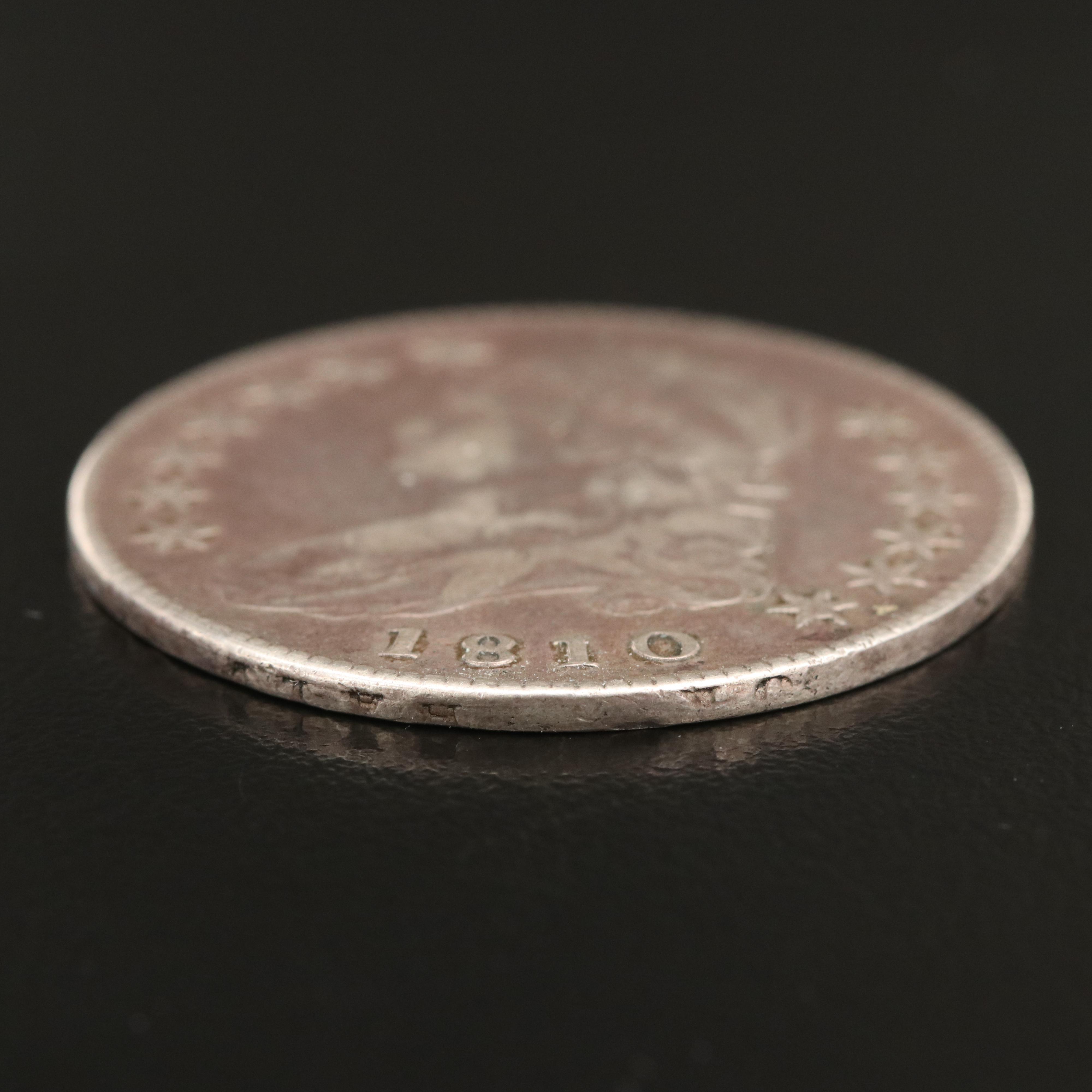 1810 Capped Bust Silver Half Dollar