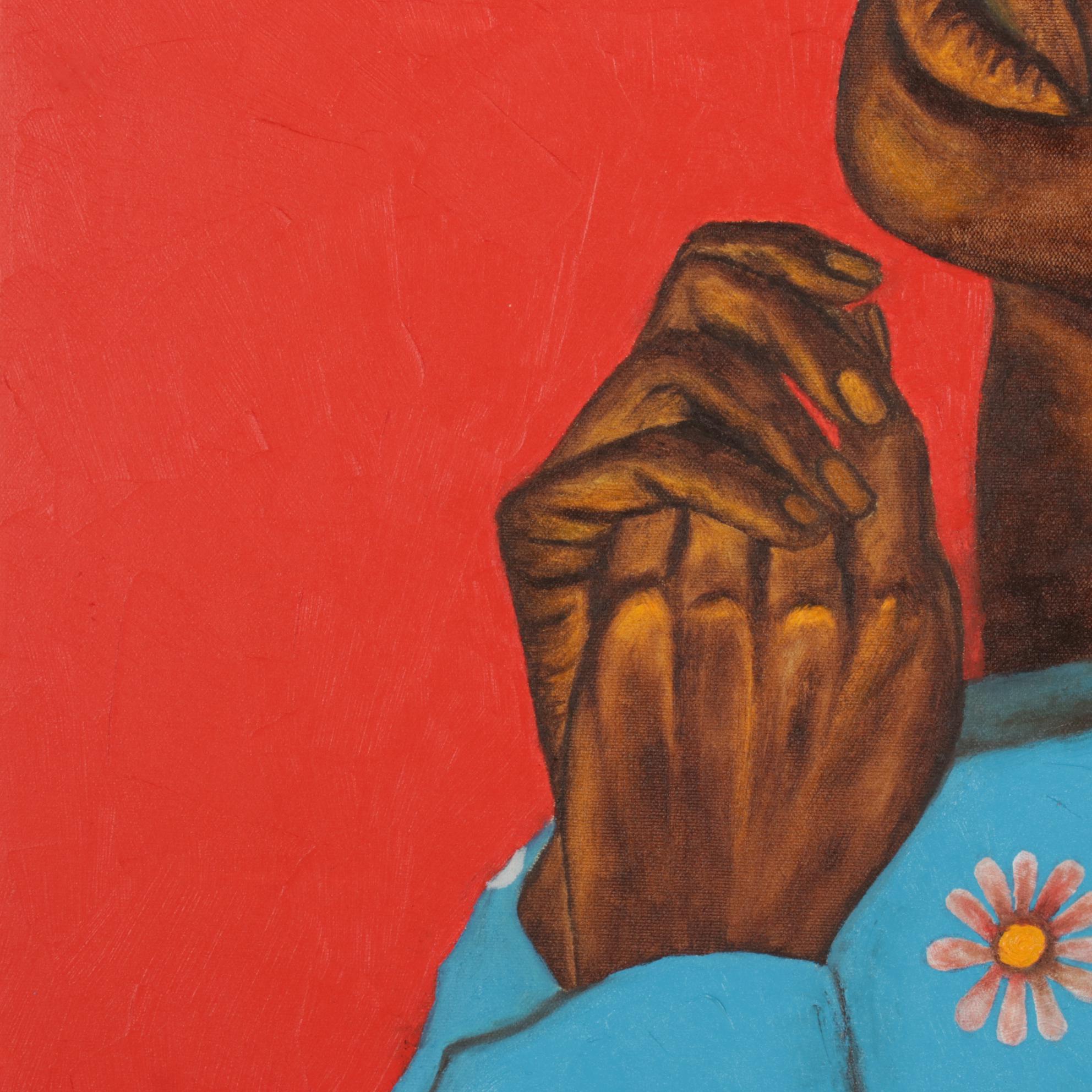 Oluwakemi Omowaire Oil Painting "Strength for Today," 2022