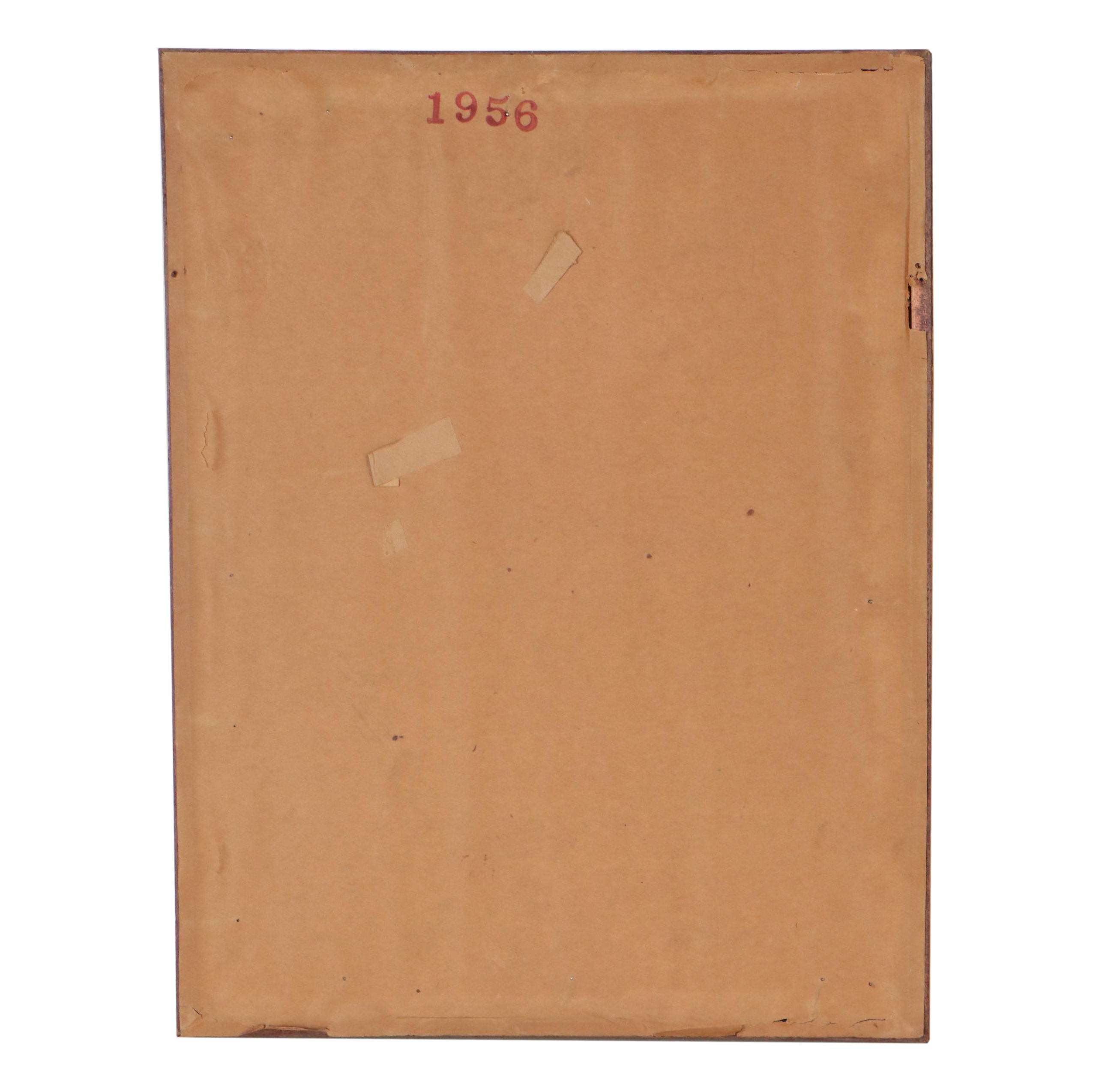 Richard Schmid Figure Drawing of Standing Female Nude