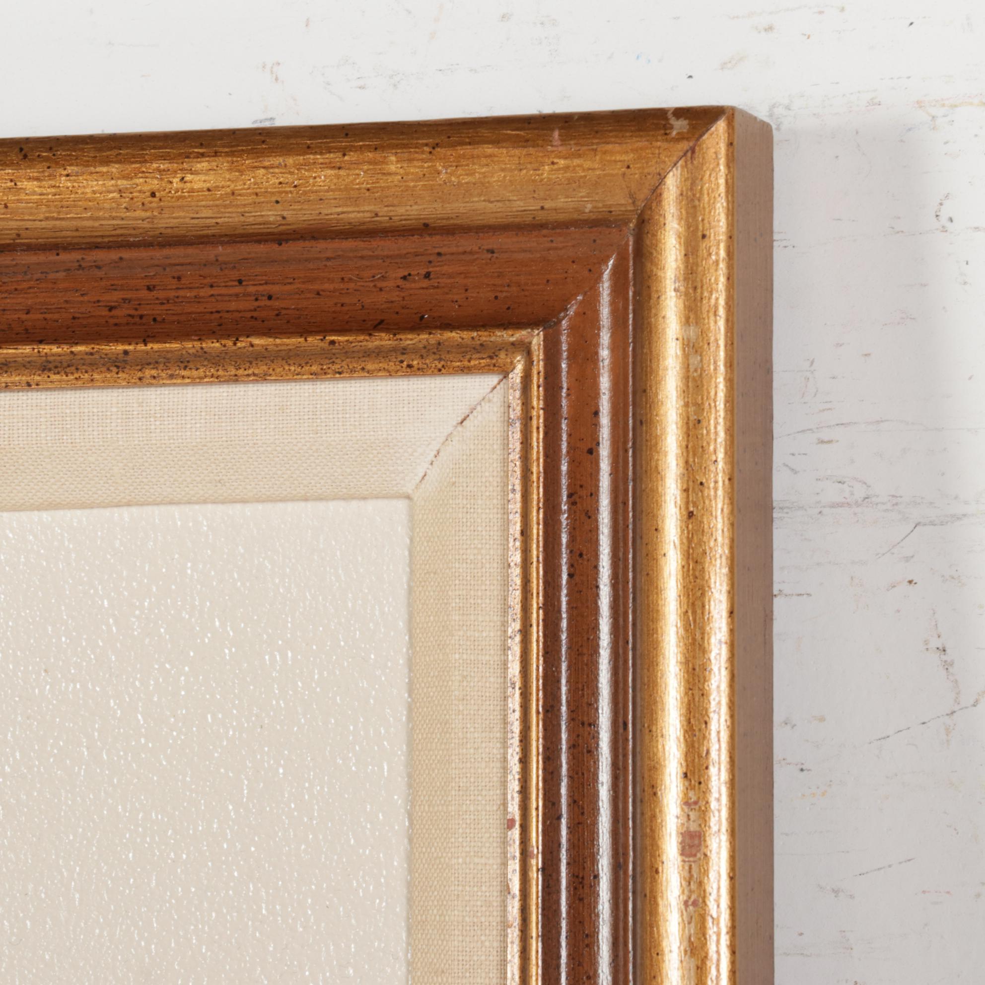 Ernestine Bucking Oil Painting of Pink Wildflowers, Mid-Late 20th Century