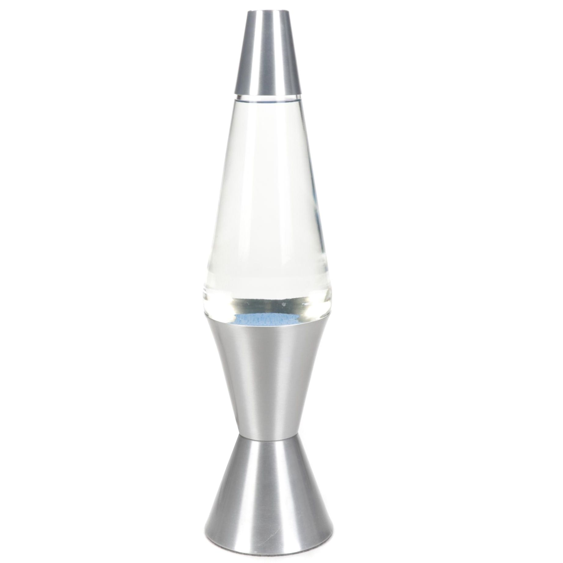 Brushed Nickel Color 16" Lava Lamp, Contemporary
