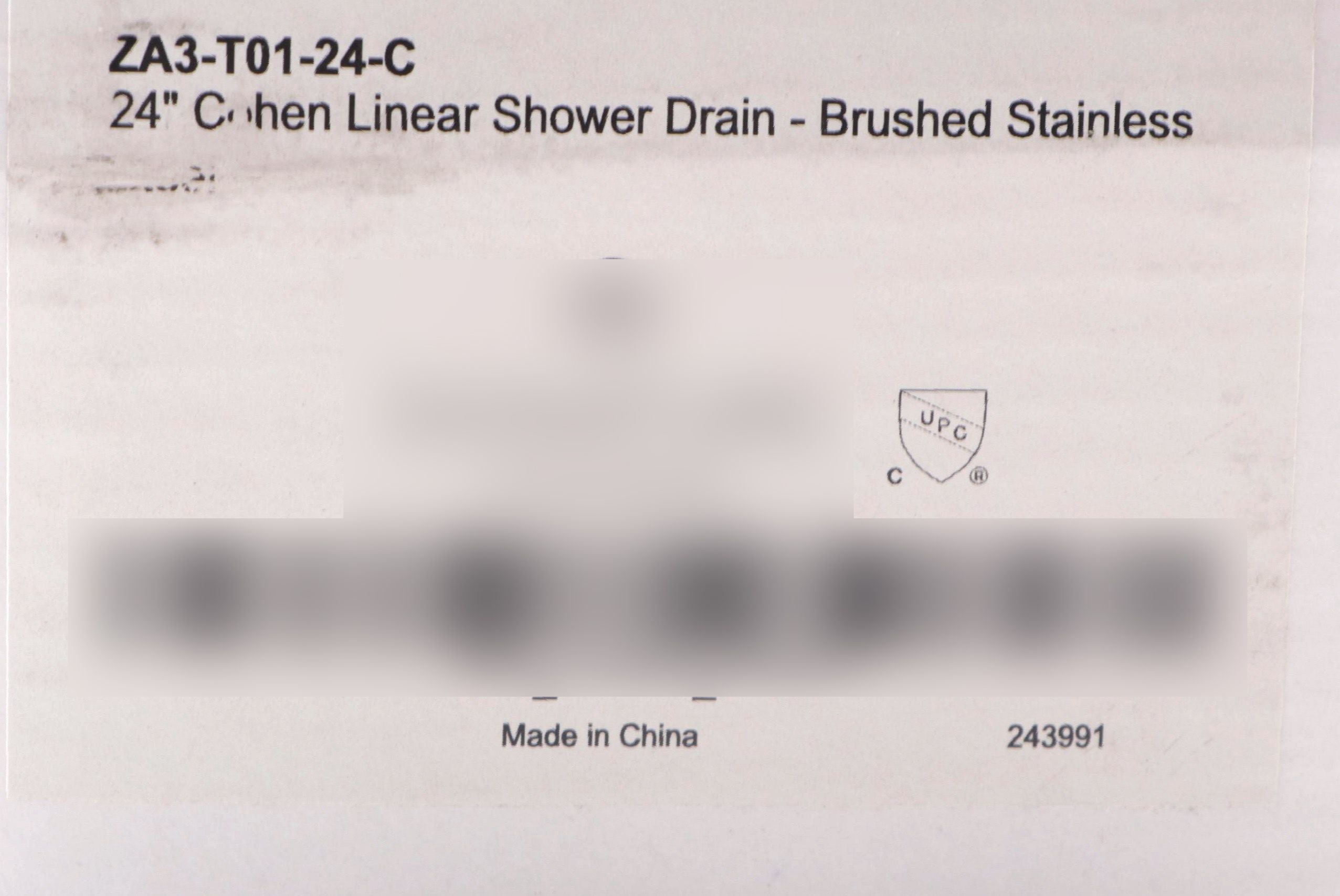 Brushed Stainless Steel 24" Linear Shower Drain