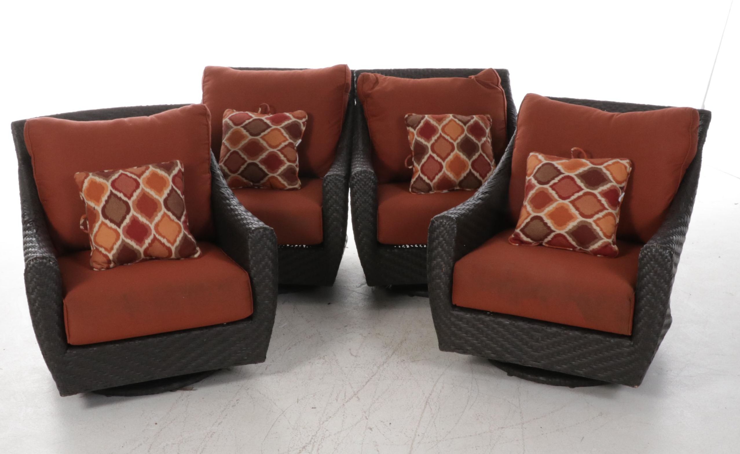 Brown Jordan "Highland" Faux Rattan Patio Furniture and Sunbrella