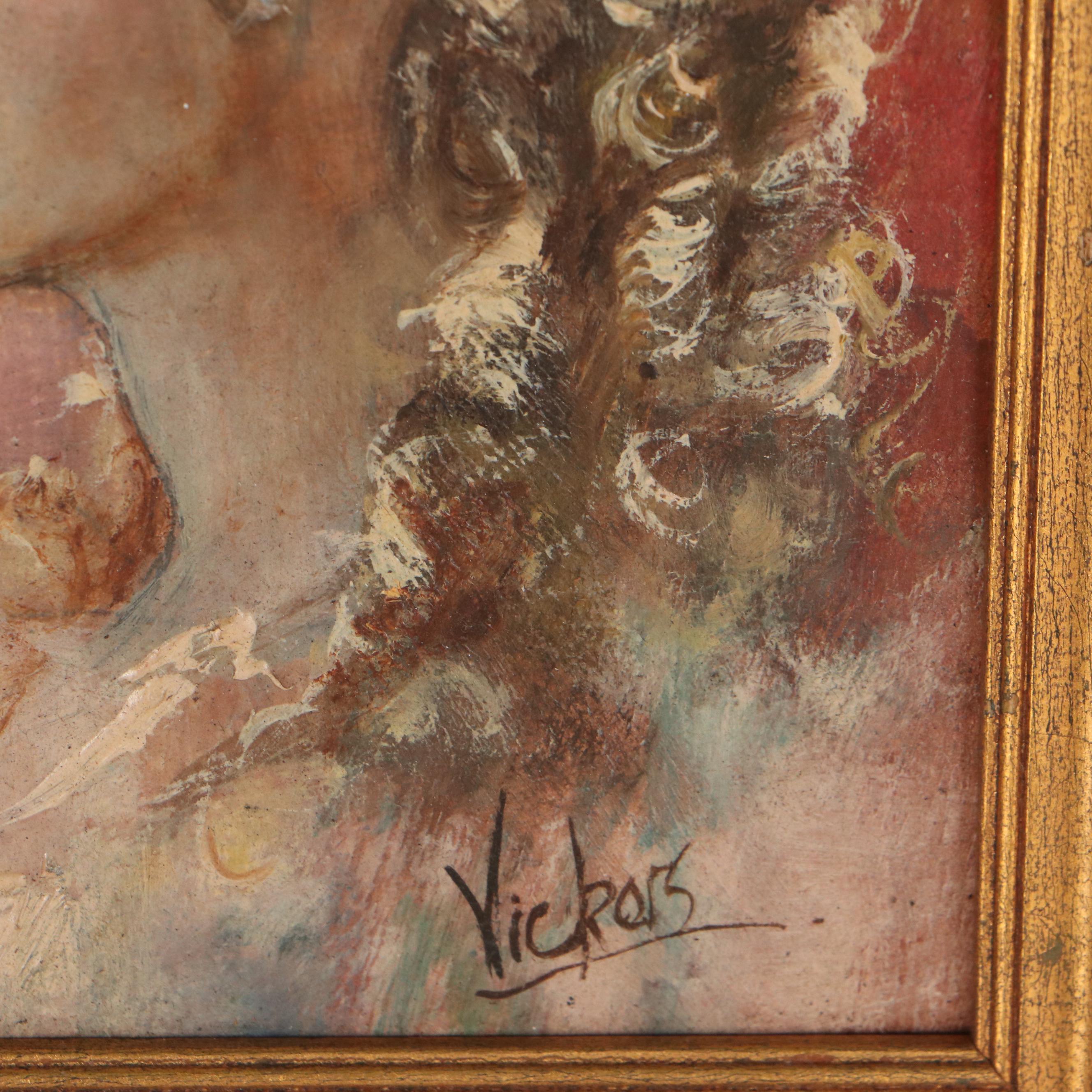 Mary Vickers Portrait Oil Painting of Woman