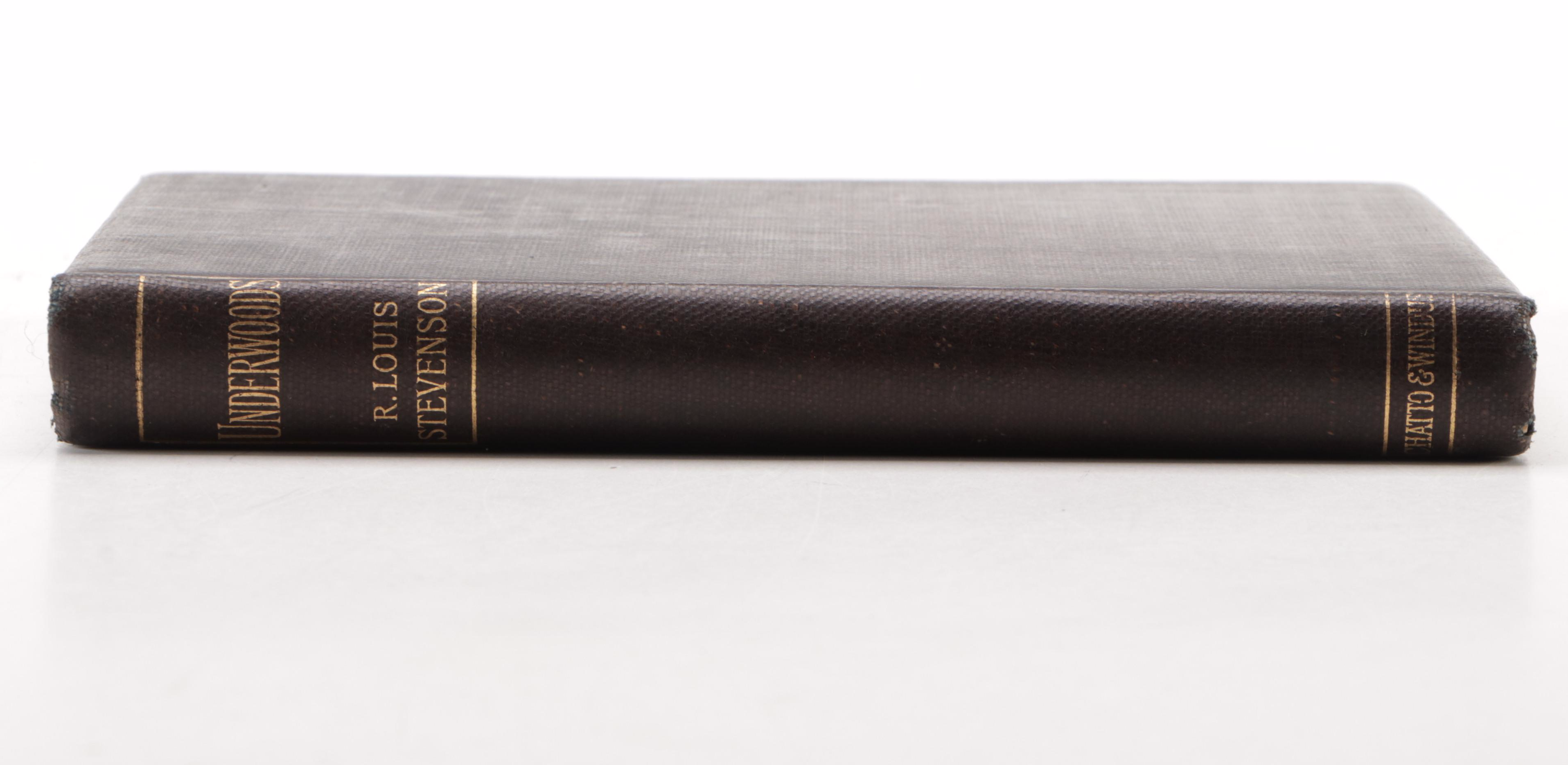 Julia Huxley Signed "Underwoods" by Robert Louis Stevenson, 1903