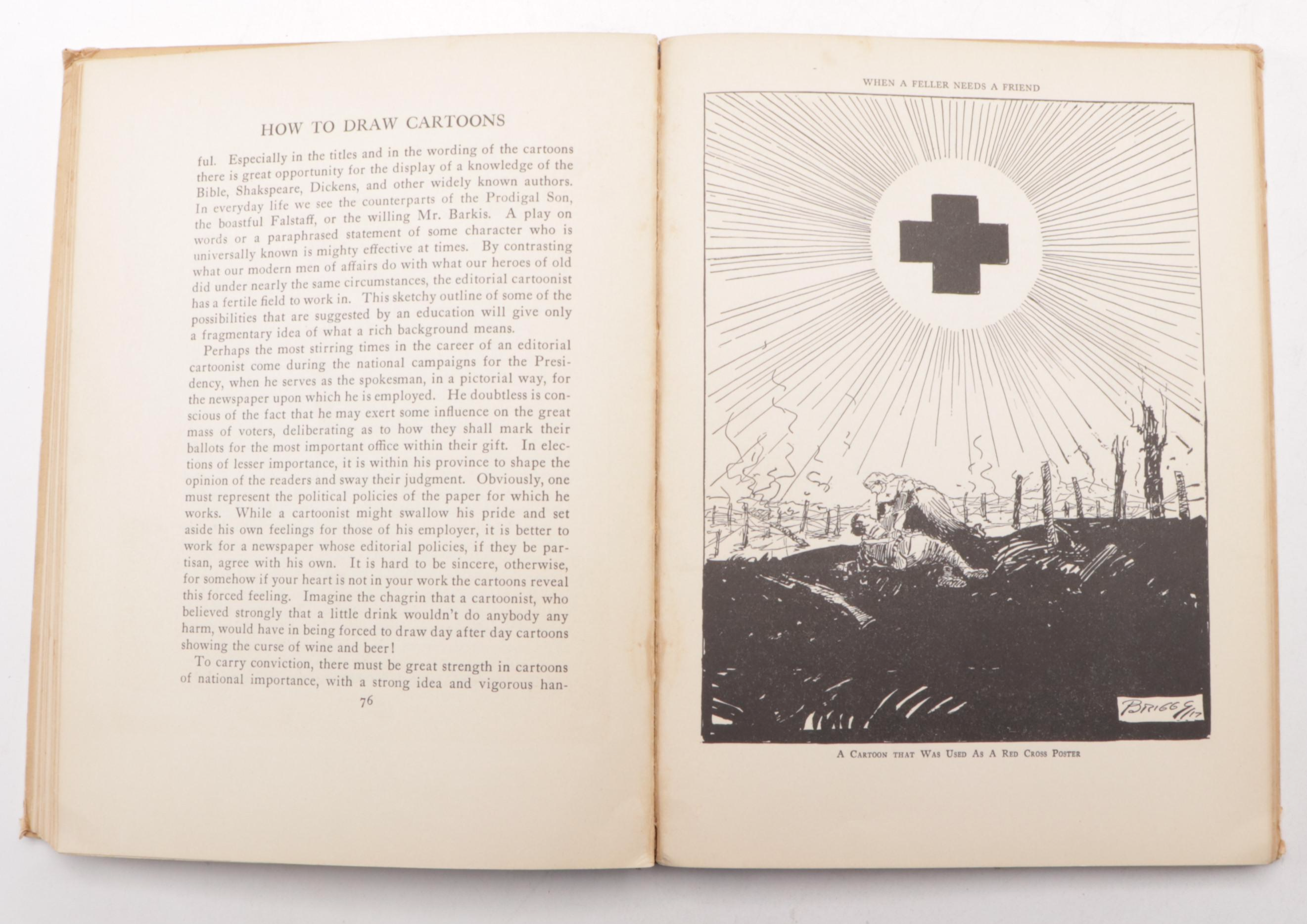 First Edition "How to Draw Cartoons" by Clare Briggs, 1926