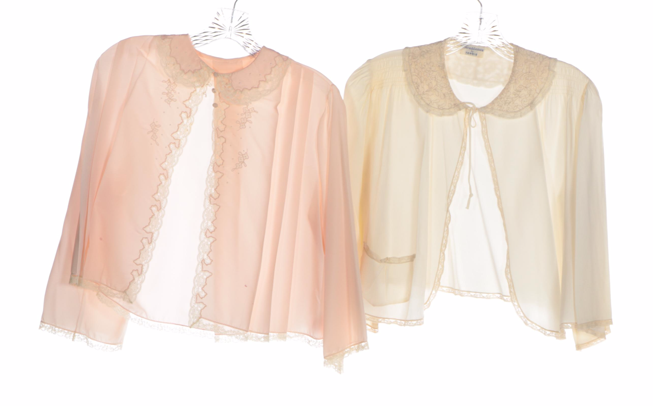 Christian Dior Peignoir Set with Dwalyne, Stella Fagin, Trousseaux Bed Jackets