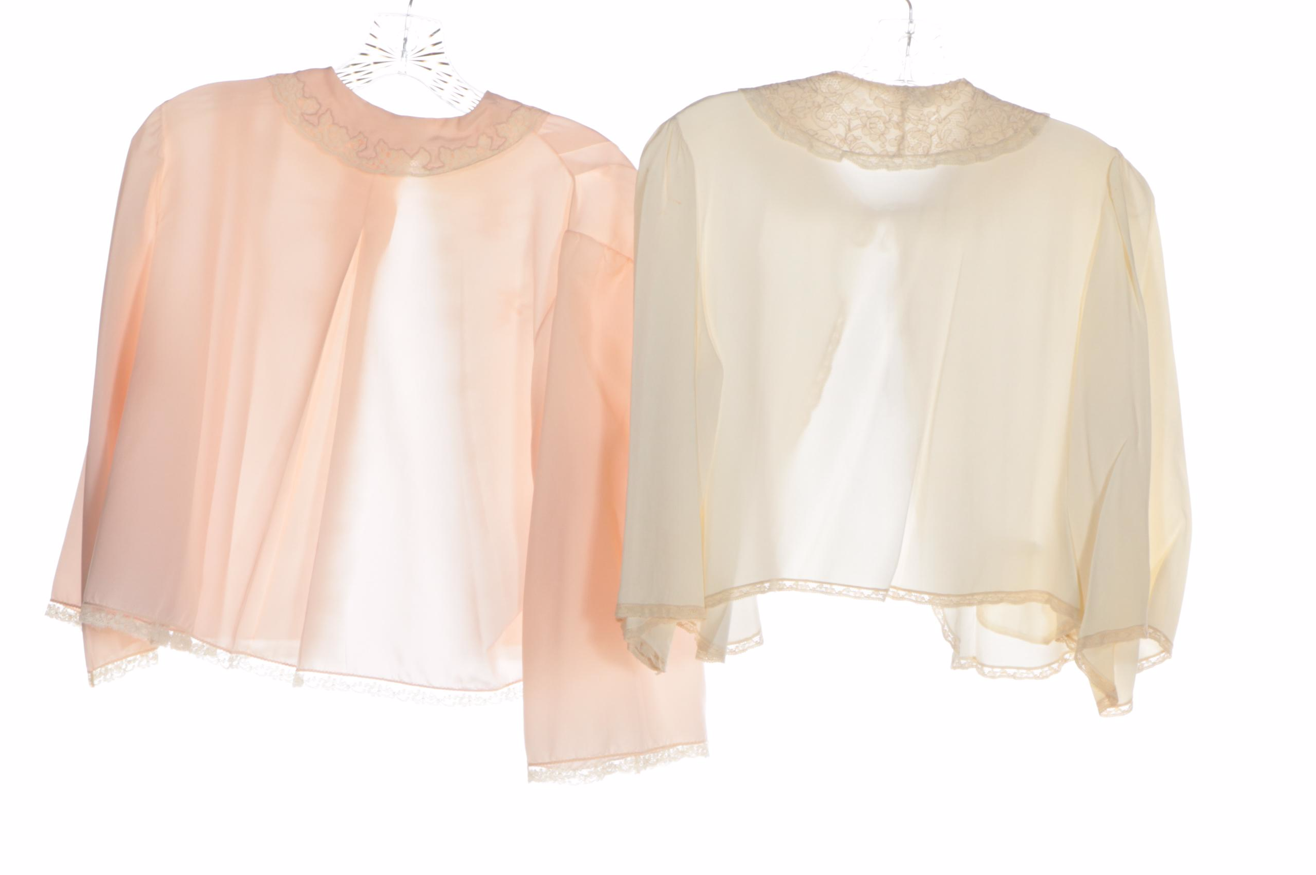 Christian Dior Peignoir Set with Dwalyne, Stella Fagin, Trousseaux Bed Jackets