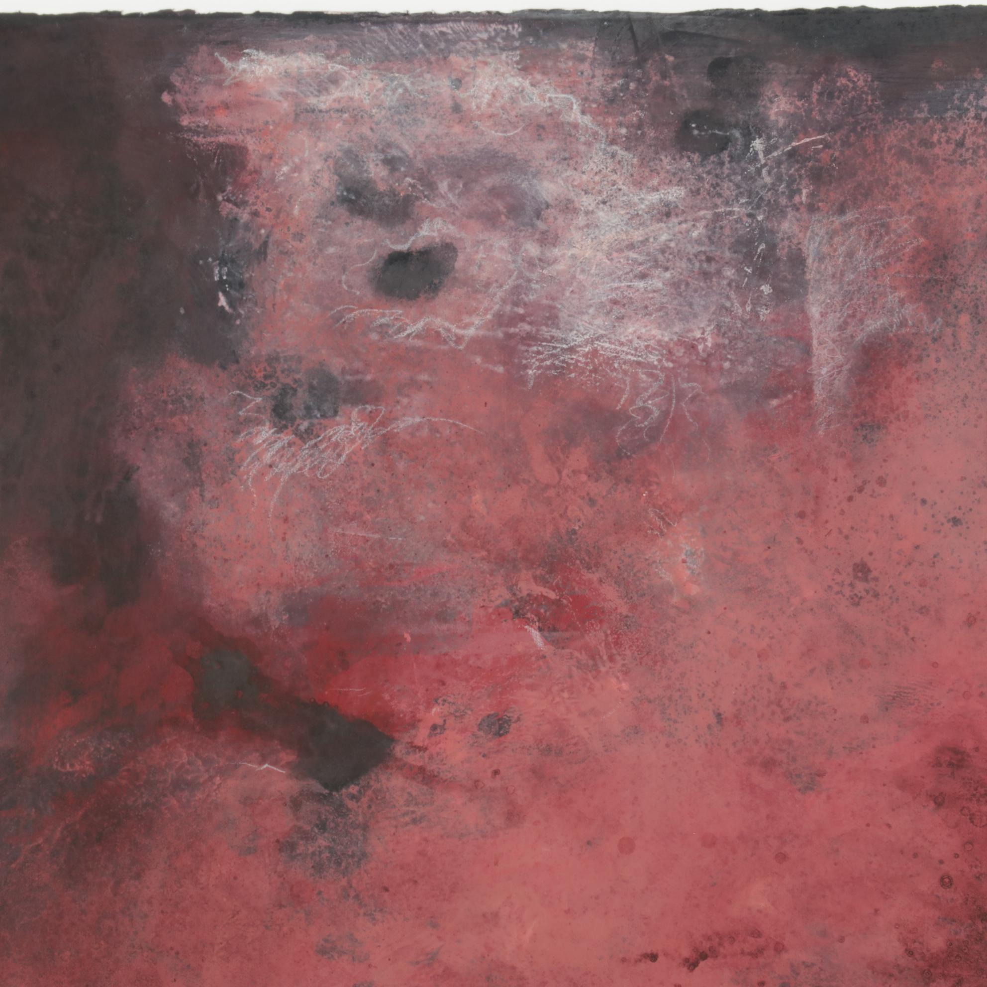 Charles Battaglini Abstract Oil Painting "Temple Wall," Late 20th-21st Century