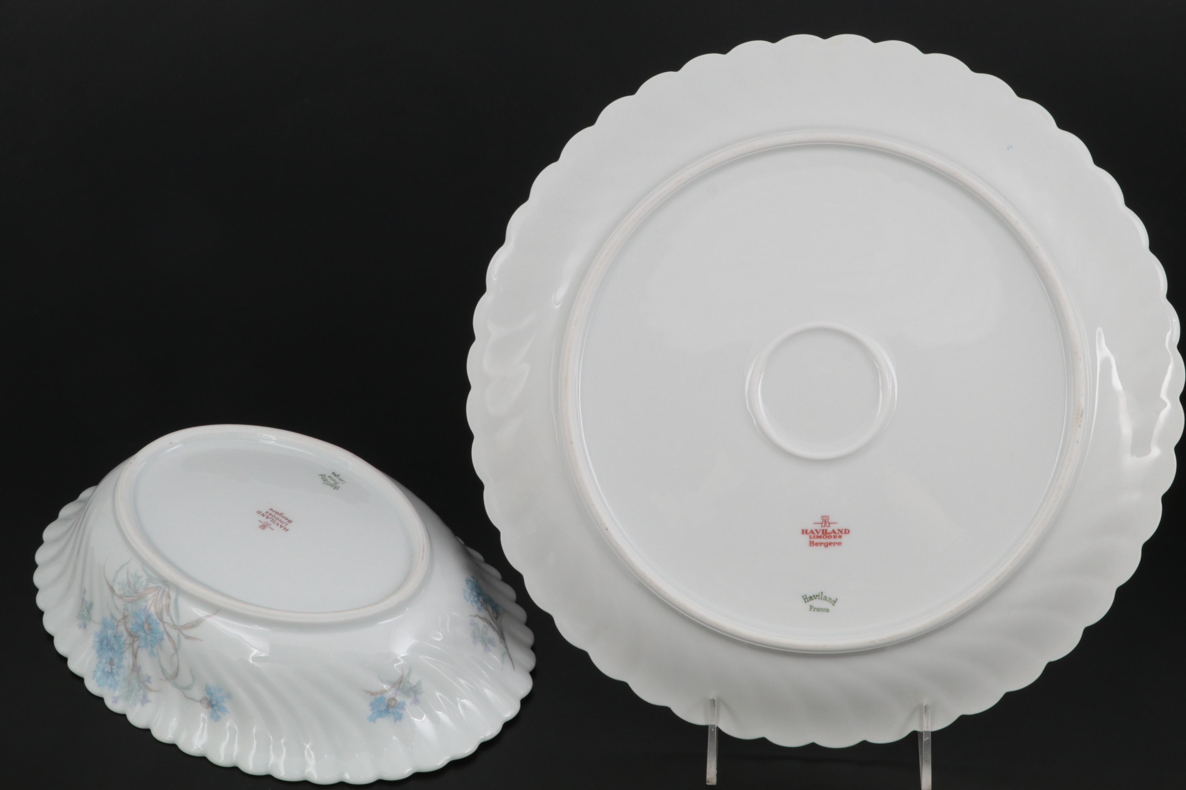 Haviland "Bergere" Porcelain Dinnerware, Mid-20th Century