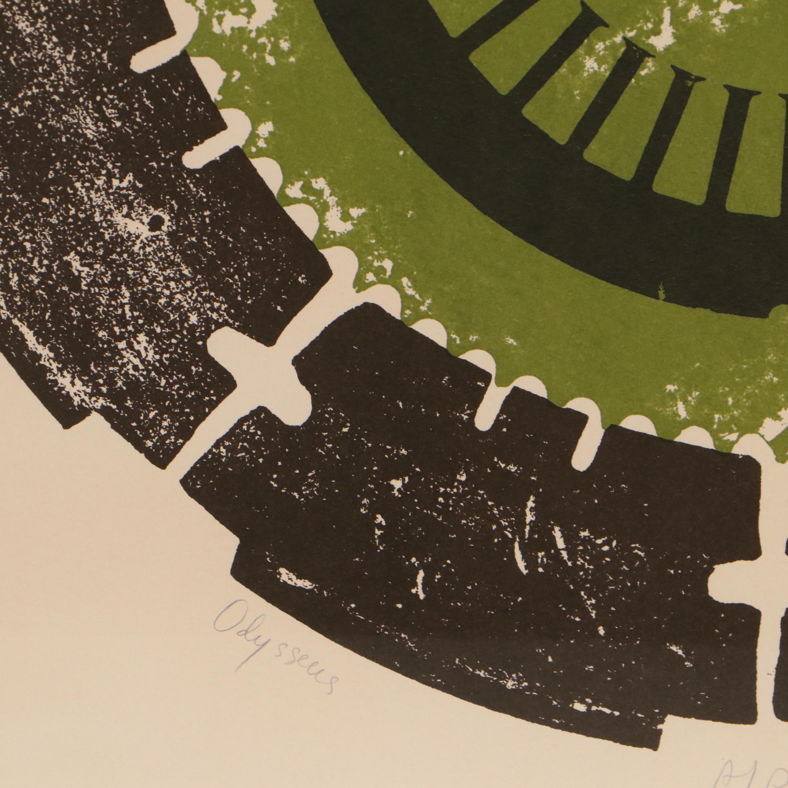 Seena Donneson Color Lithograph "Odysseus," 1970