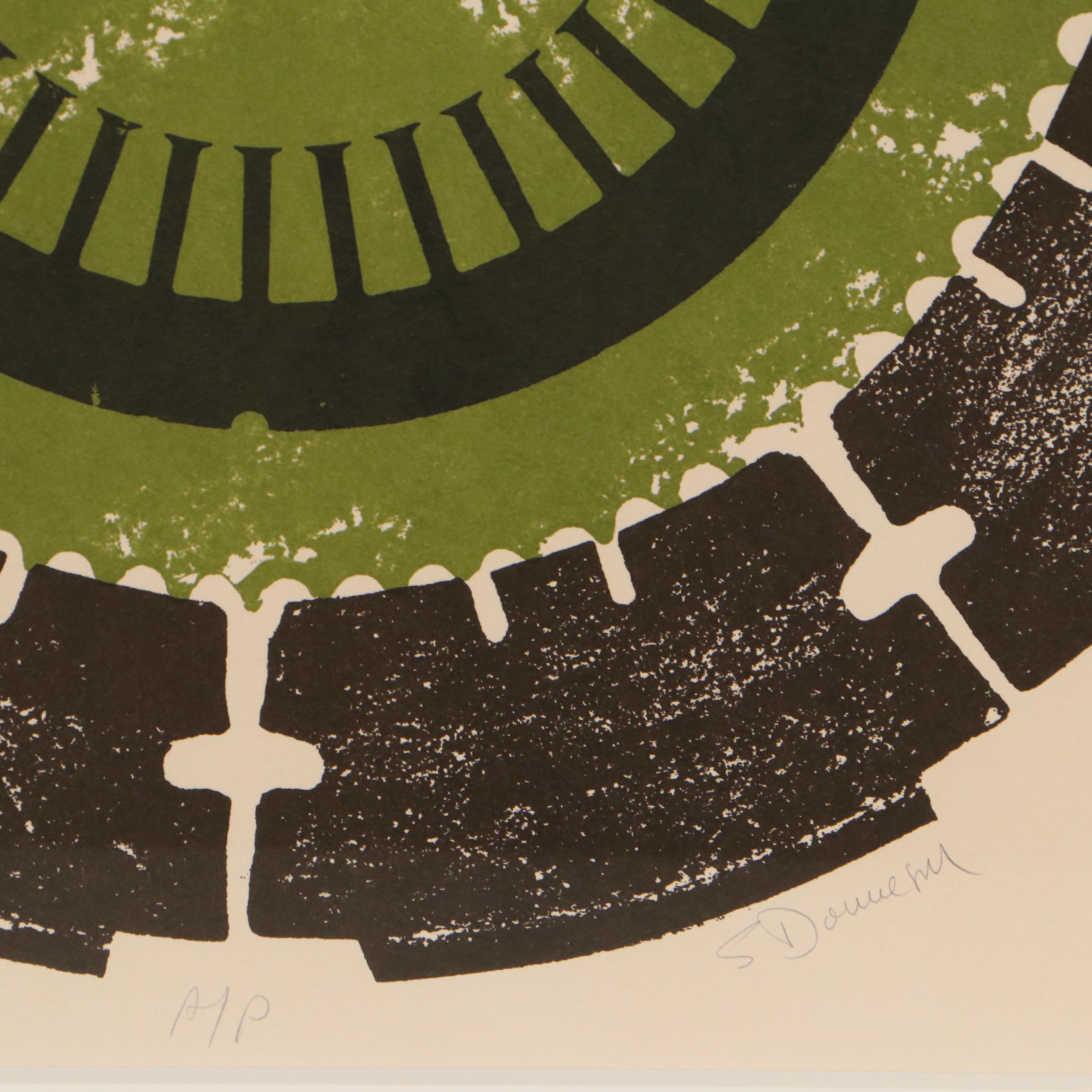 Seena Donneson Color Lithograph "Odysseus," 1970