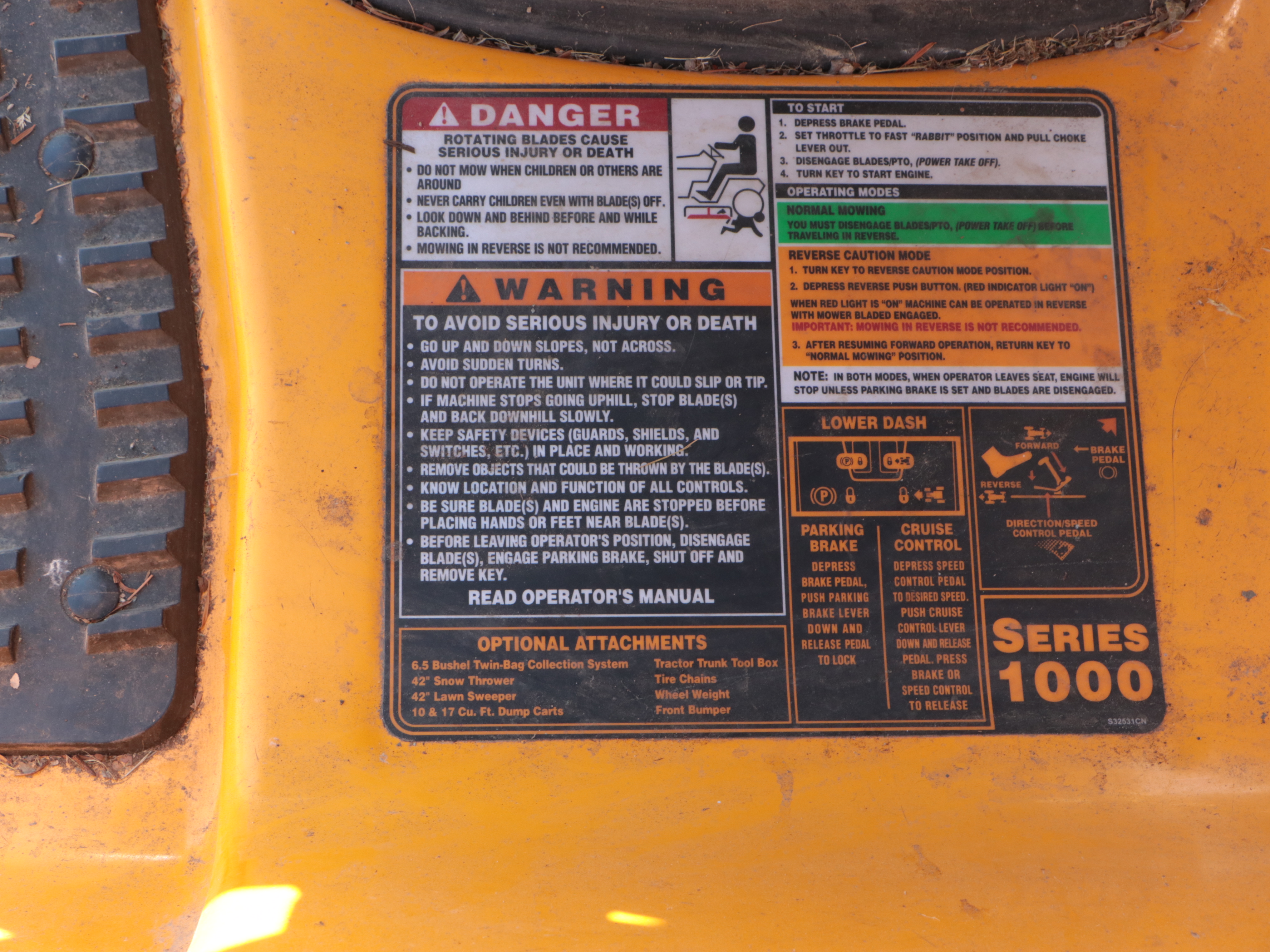 Cub Cadet "LT1045" Riding Lawn Mower