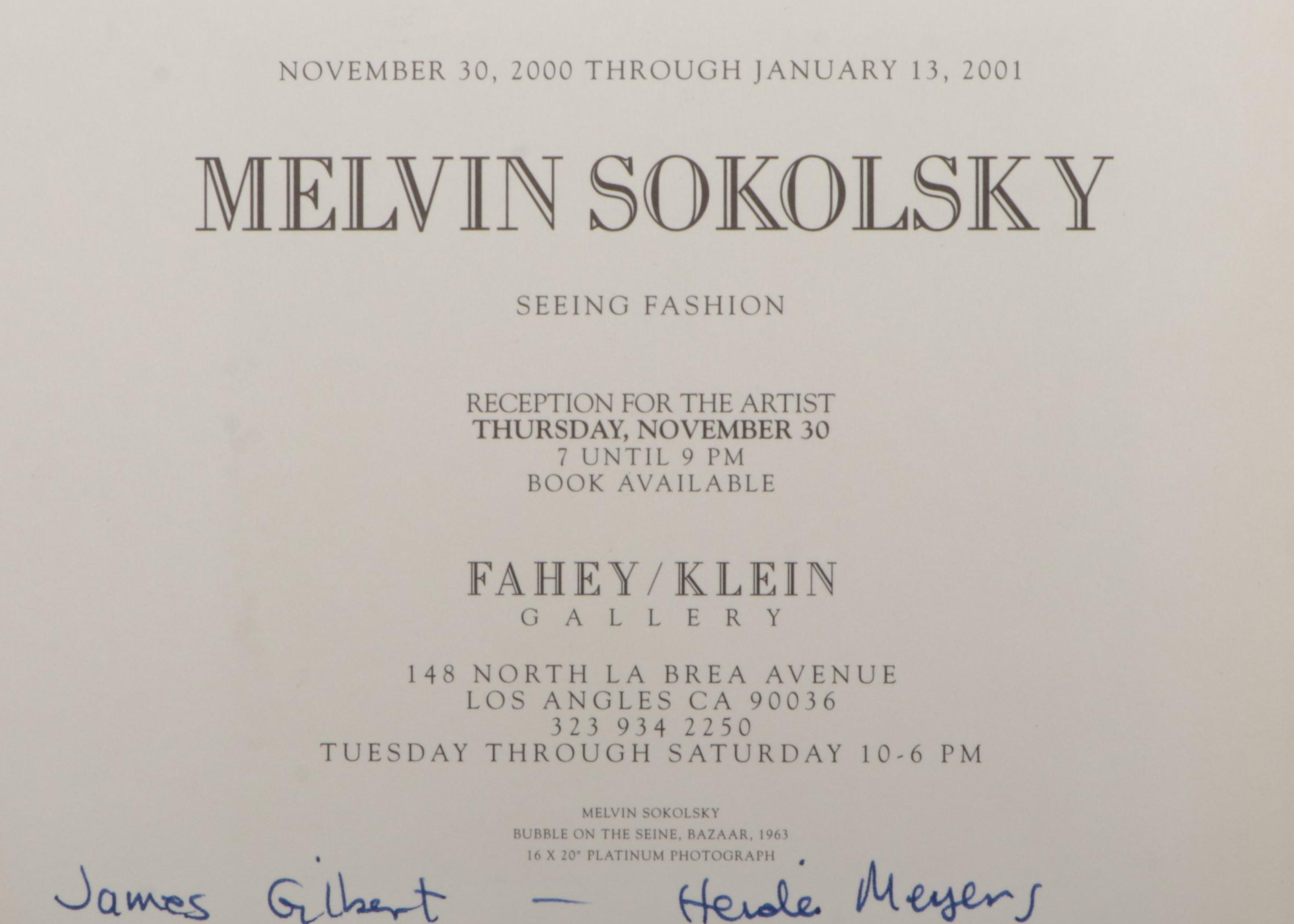 Signed First Edition "Seeing Fashion" by Melvin Sokolsky and Martin Harrison