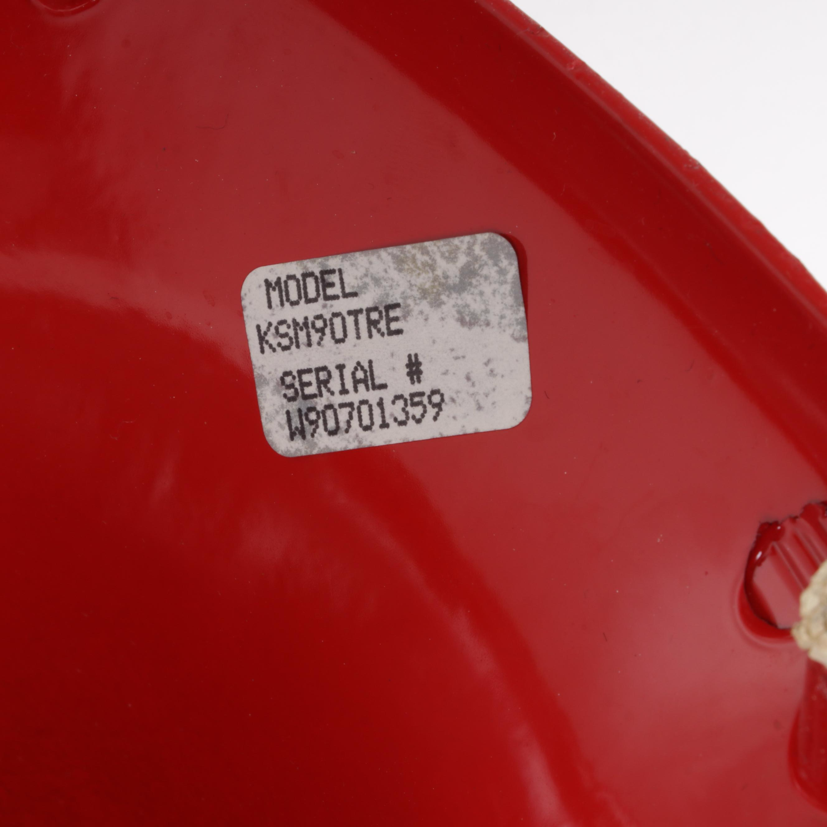 KitchenAid Red Tilt Head Stand Mixer with Attachments