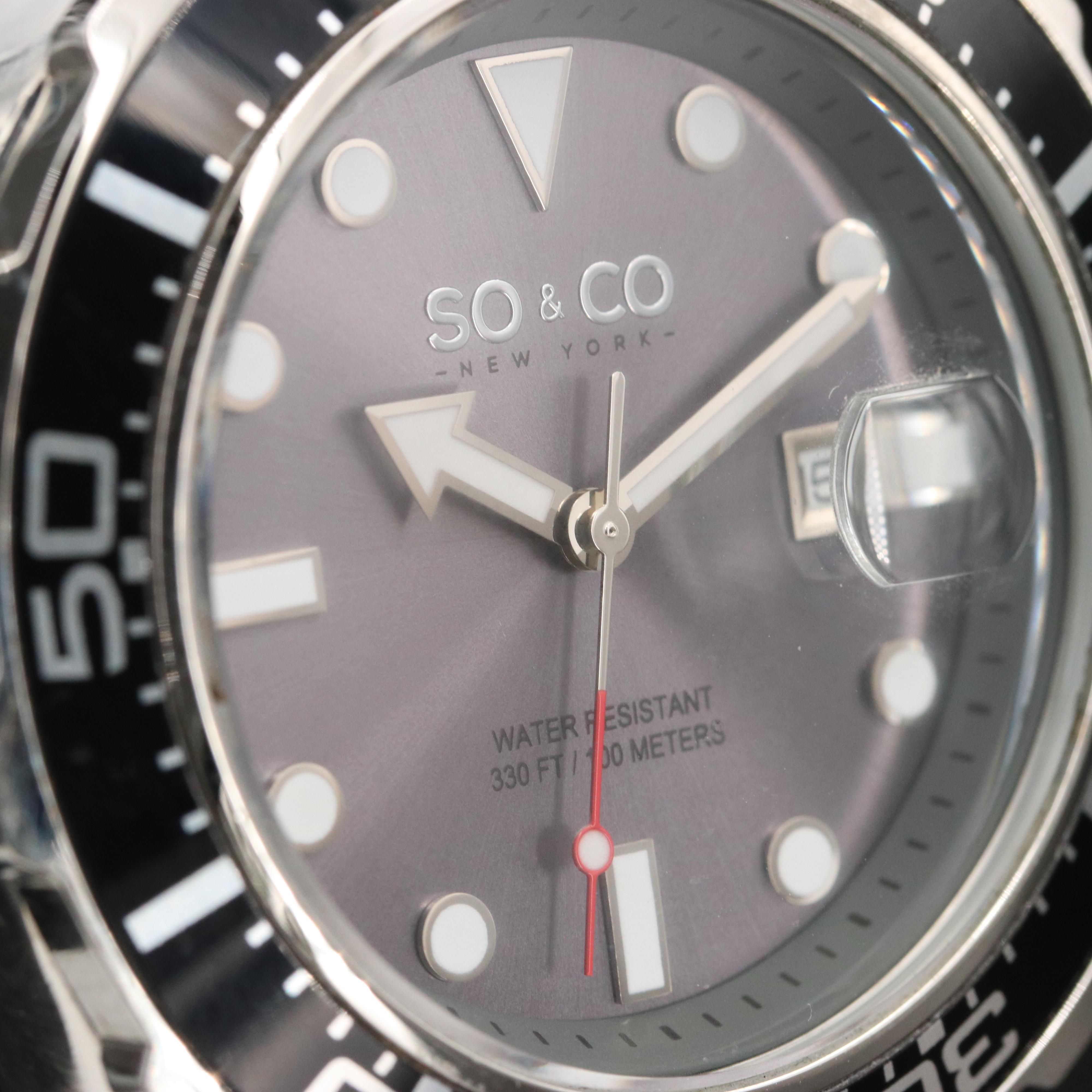 SO & CO. Dive style Quartz Watch