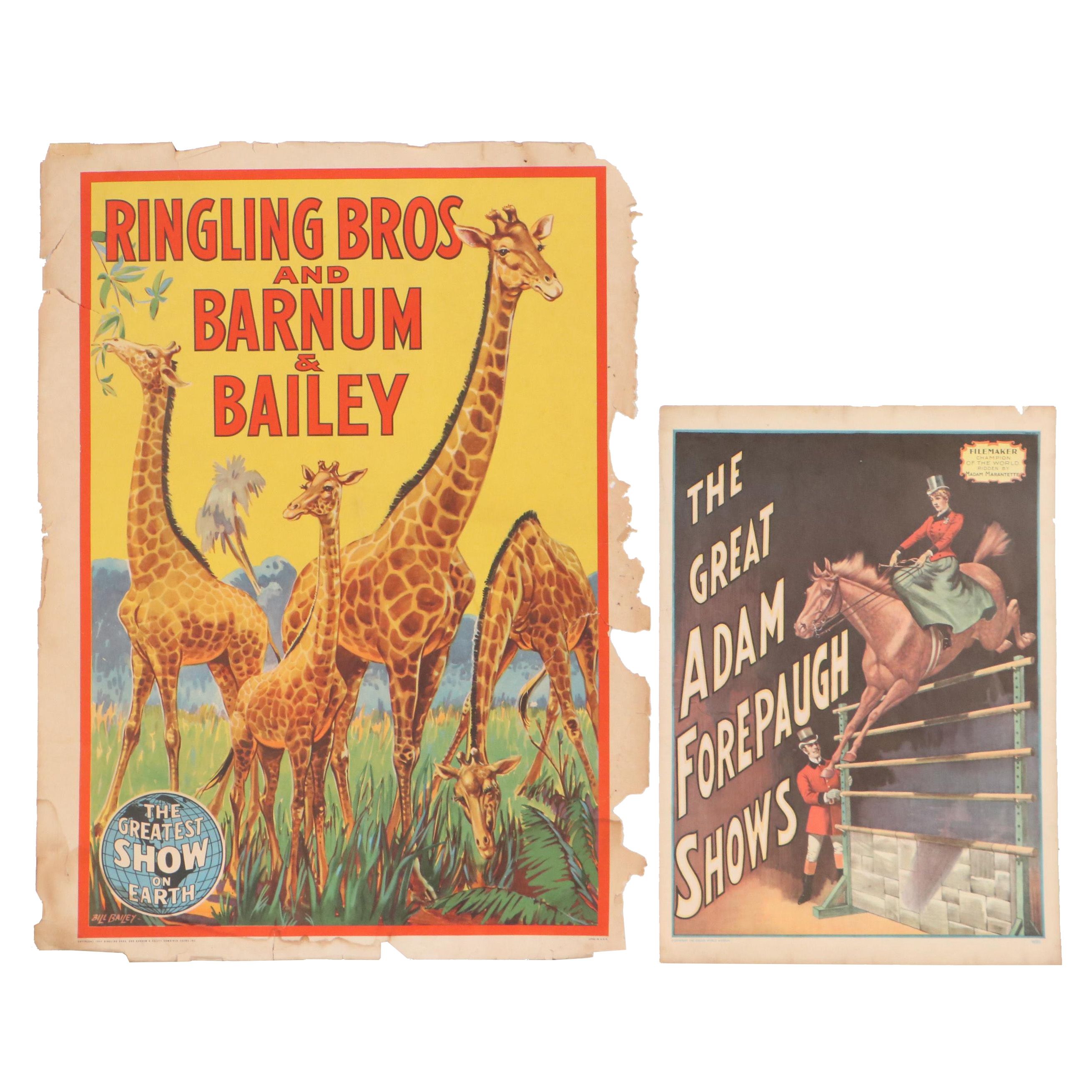 Ringling Bros. and Barnum & Bailey Circus Poster, 1944, and More