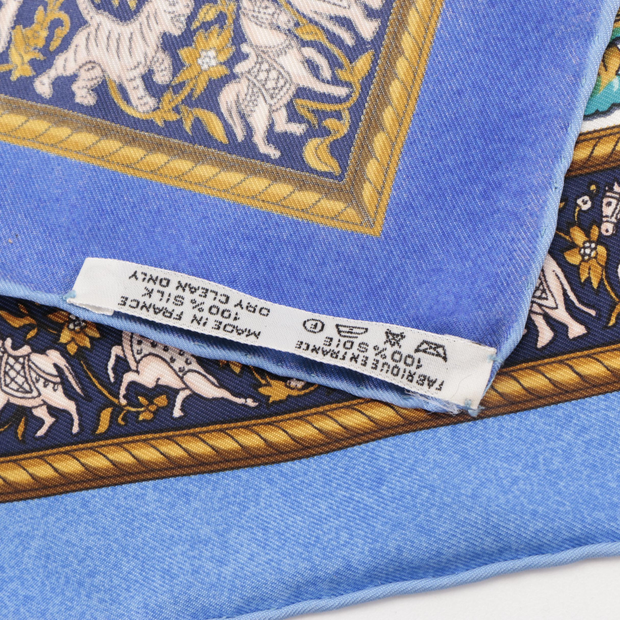 Hermès "Chasse En Inde" Silk Twill Scarf