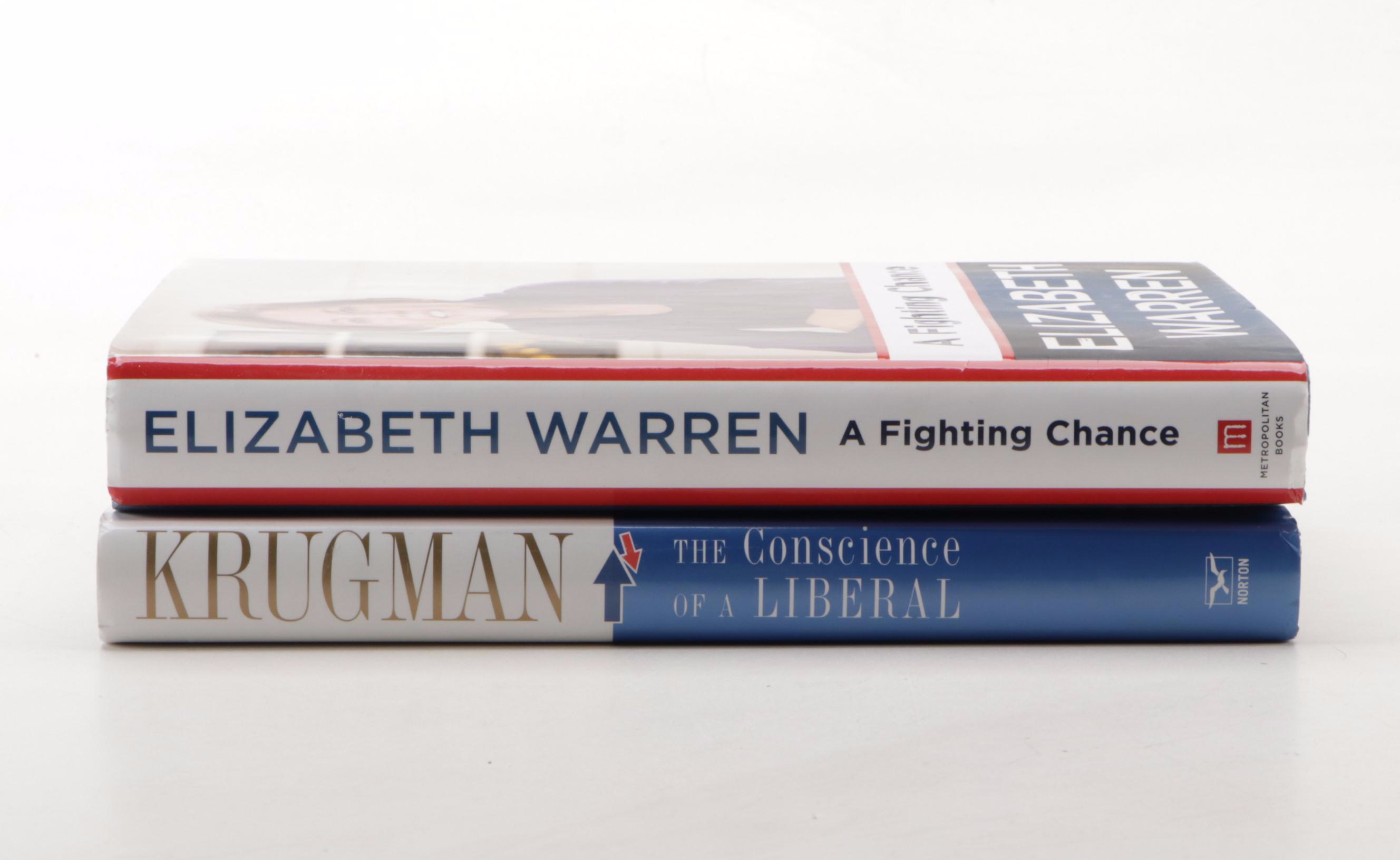 Signed First Edition "A Fighting Chance" by Elizabeth Warren and More