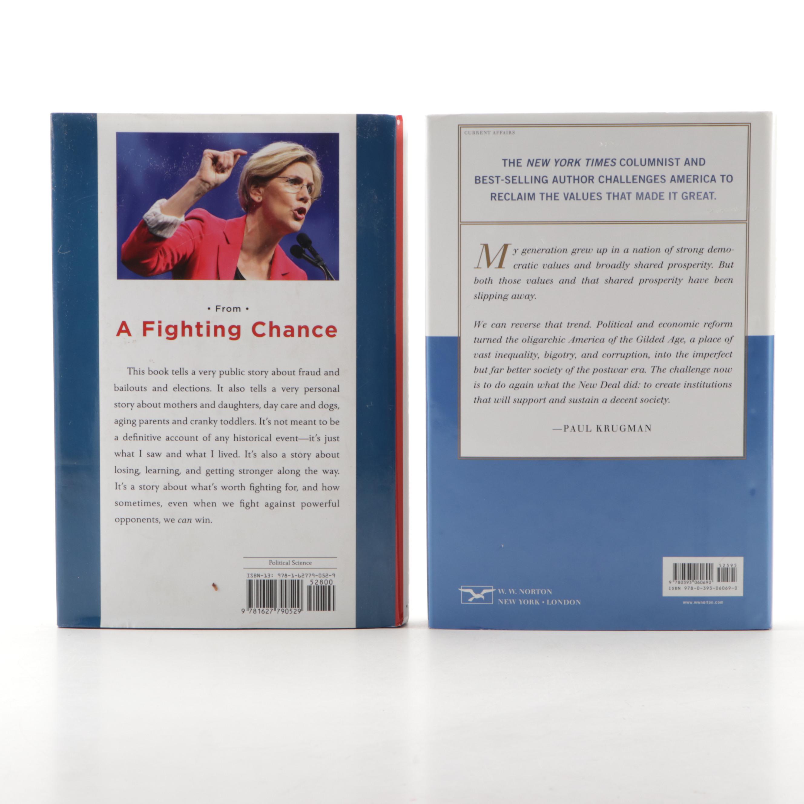 Signed First Edition "A Fighting Chance" by Elizabeth Warren and More