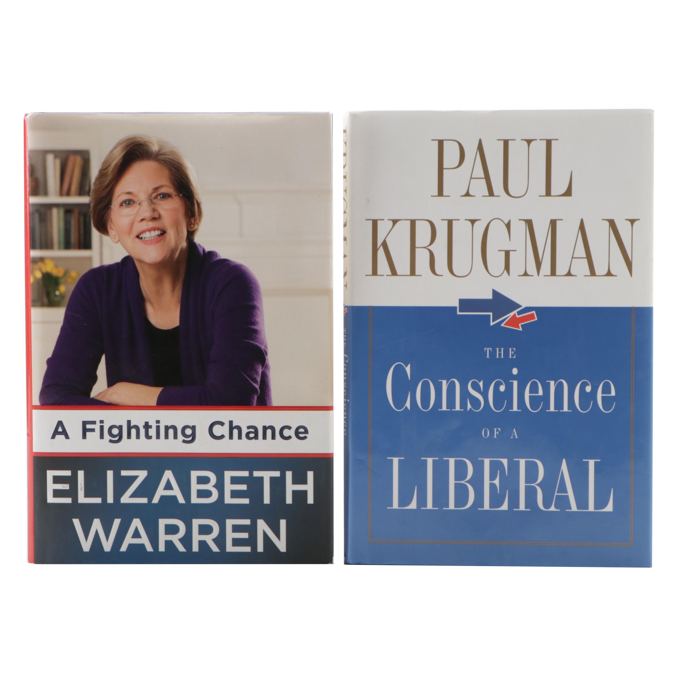 Signed First Edition "A Fighting Chance" by Elizabeth Warren and More