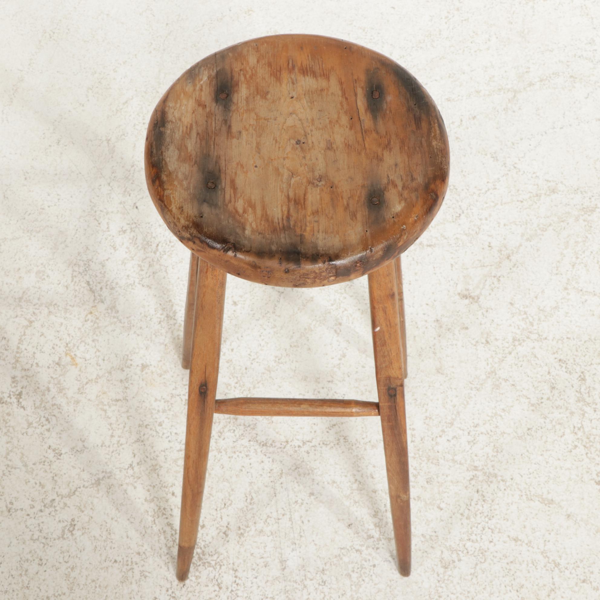 American Primitive Wood Stool