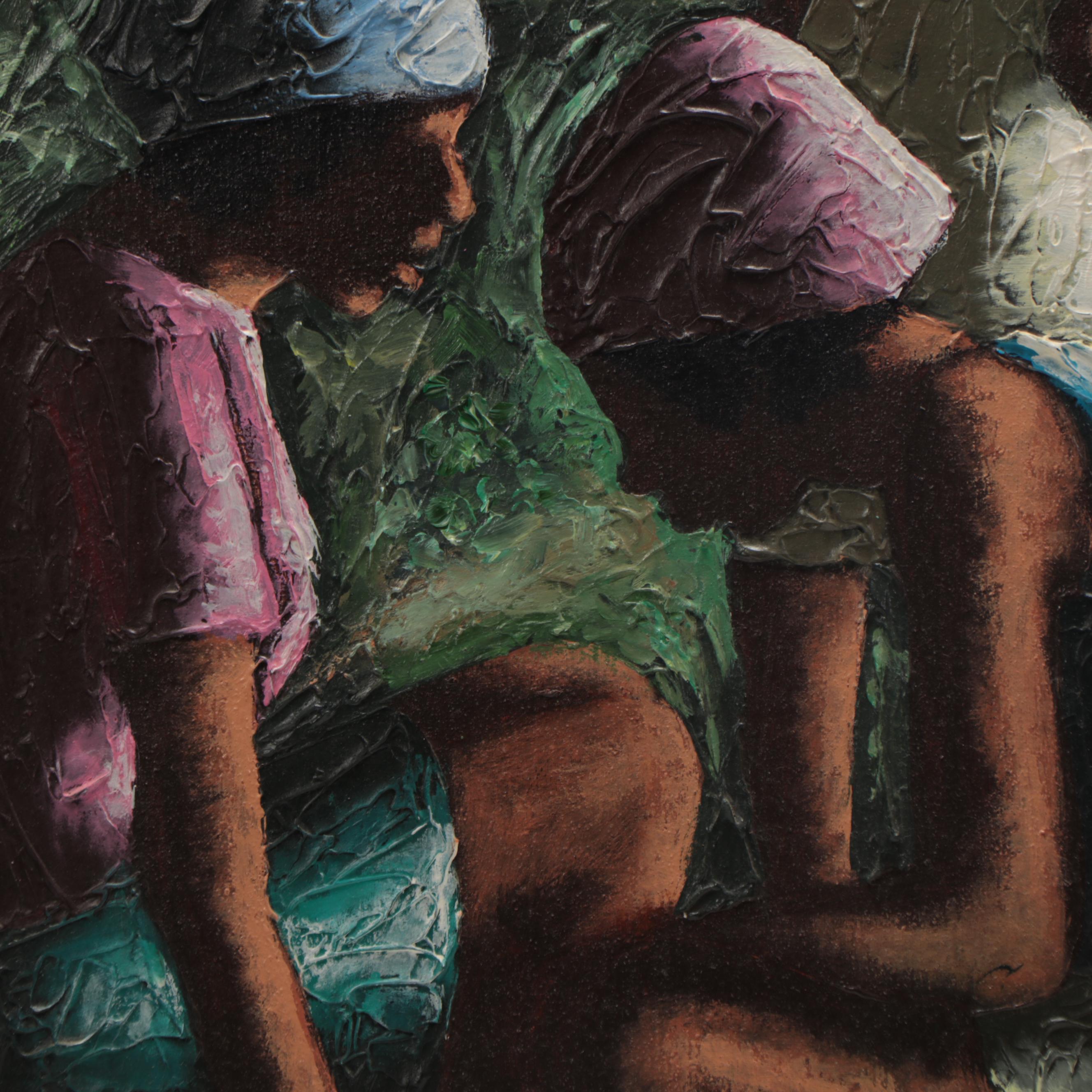 Claude Dambreville Haitian Oil Painting