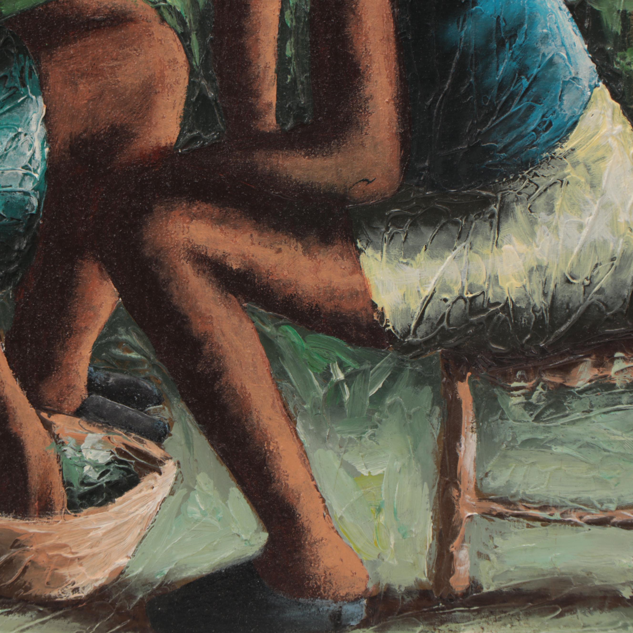 Claude Dambreville Haitian Oil Painting