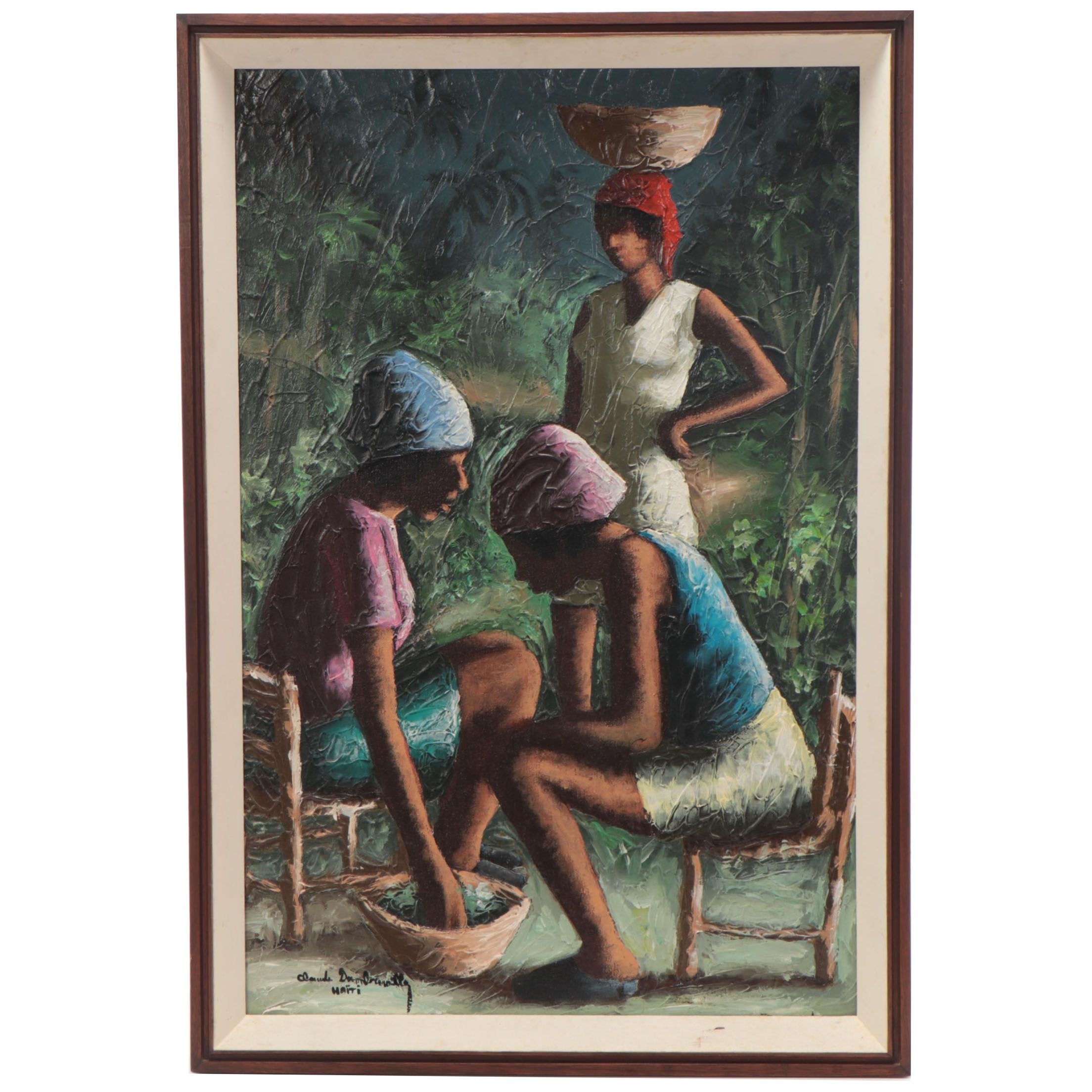 Claude Dambreville Haitian Oil Painting