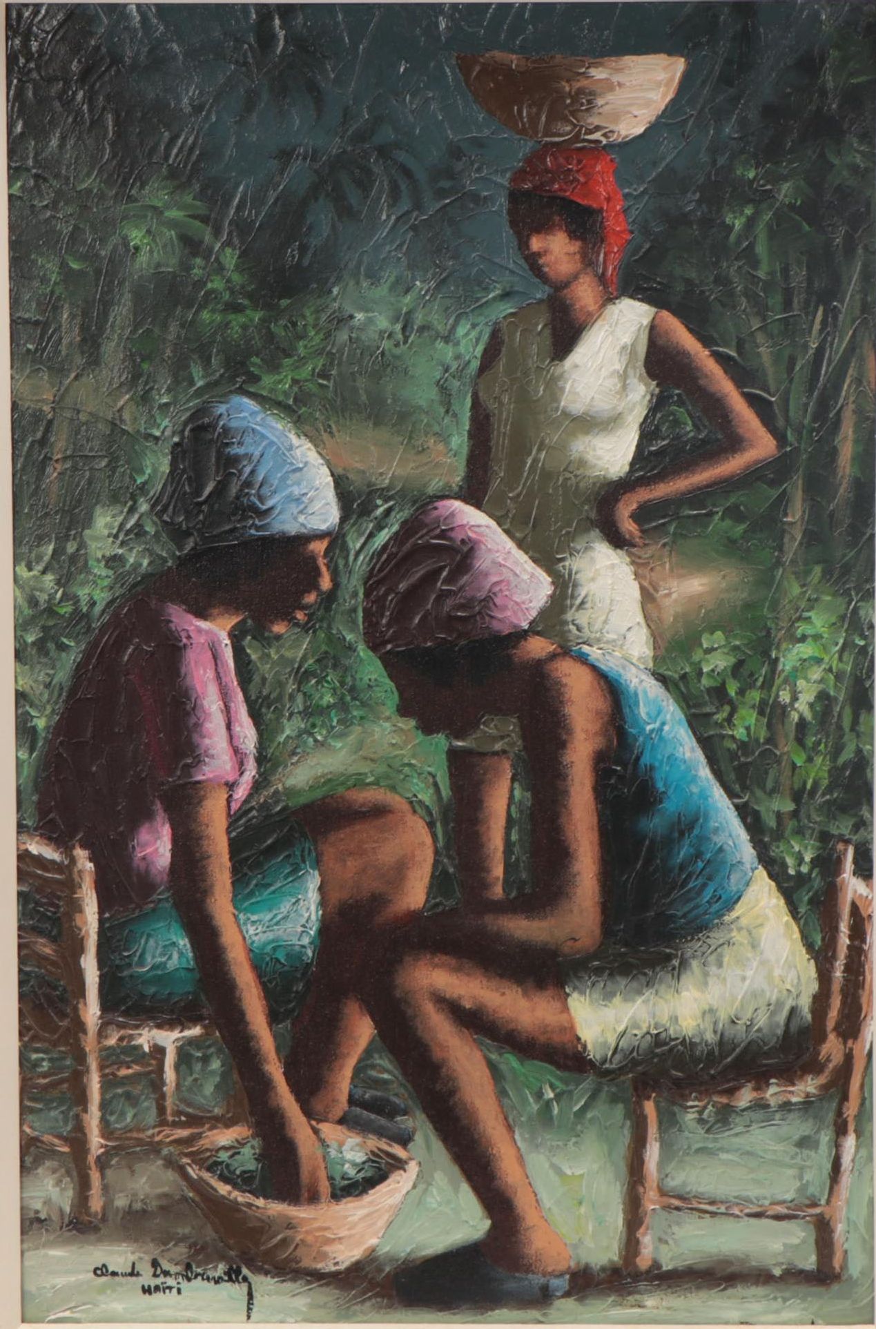 Claude Dambreville Haitian Oil Painting