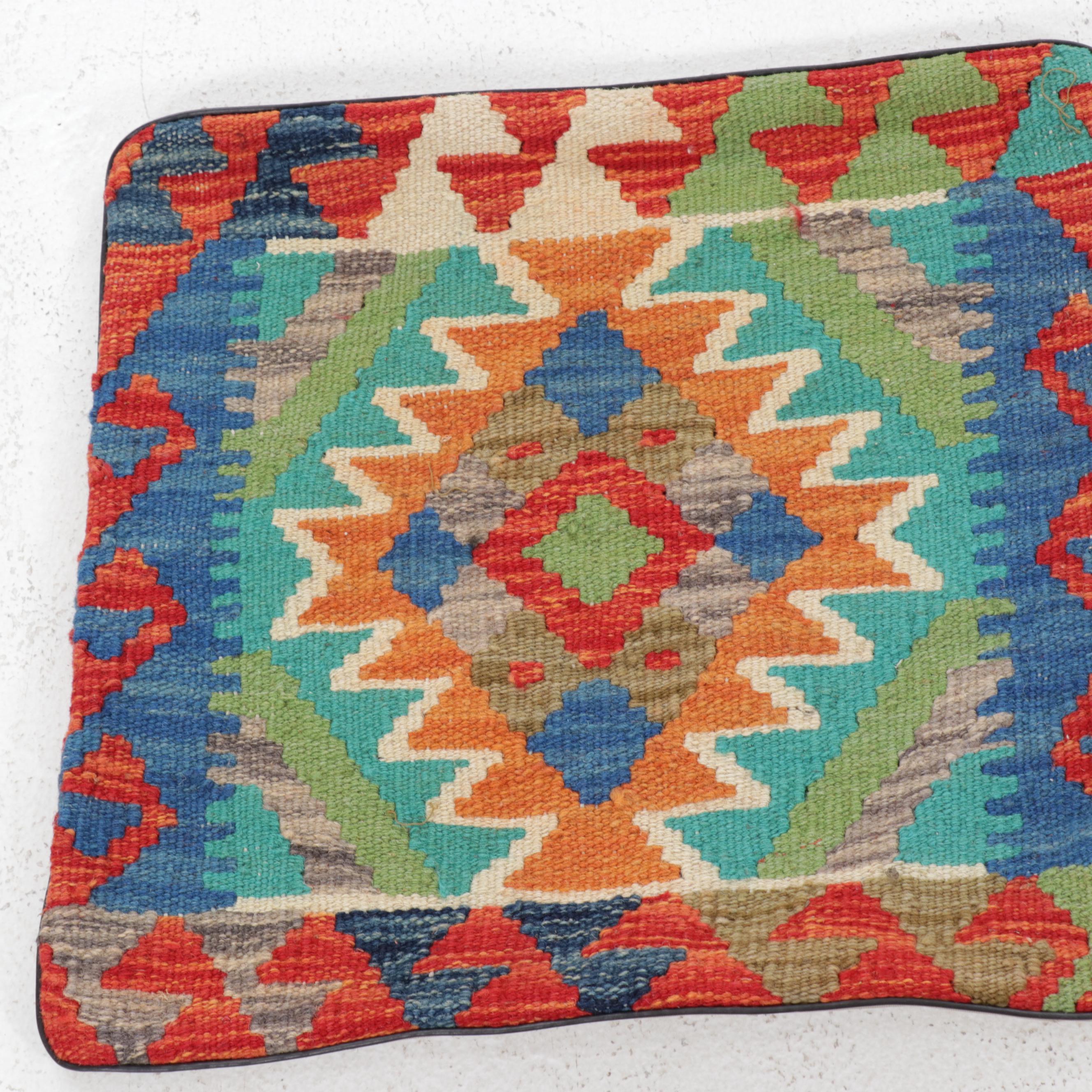 Handwoven Kilim Face Throw Pillow Covers