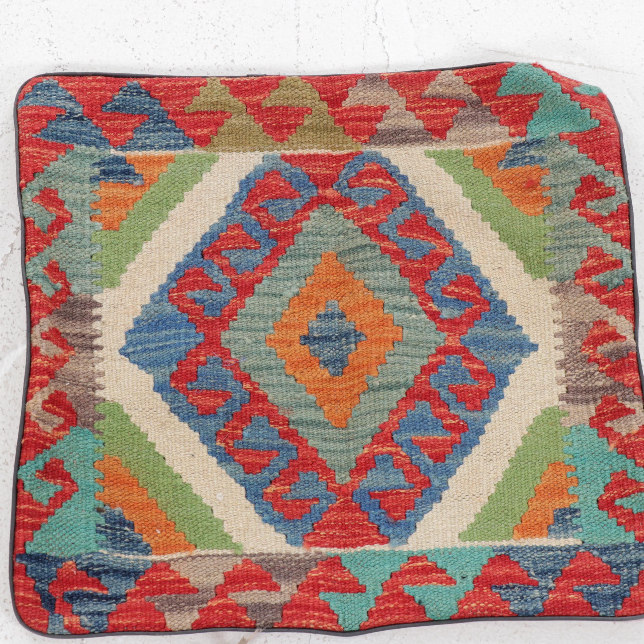 Handwoven Kilim Face Throw Pillow Covers
