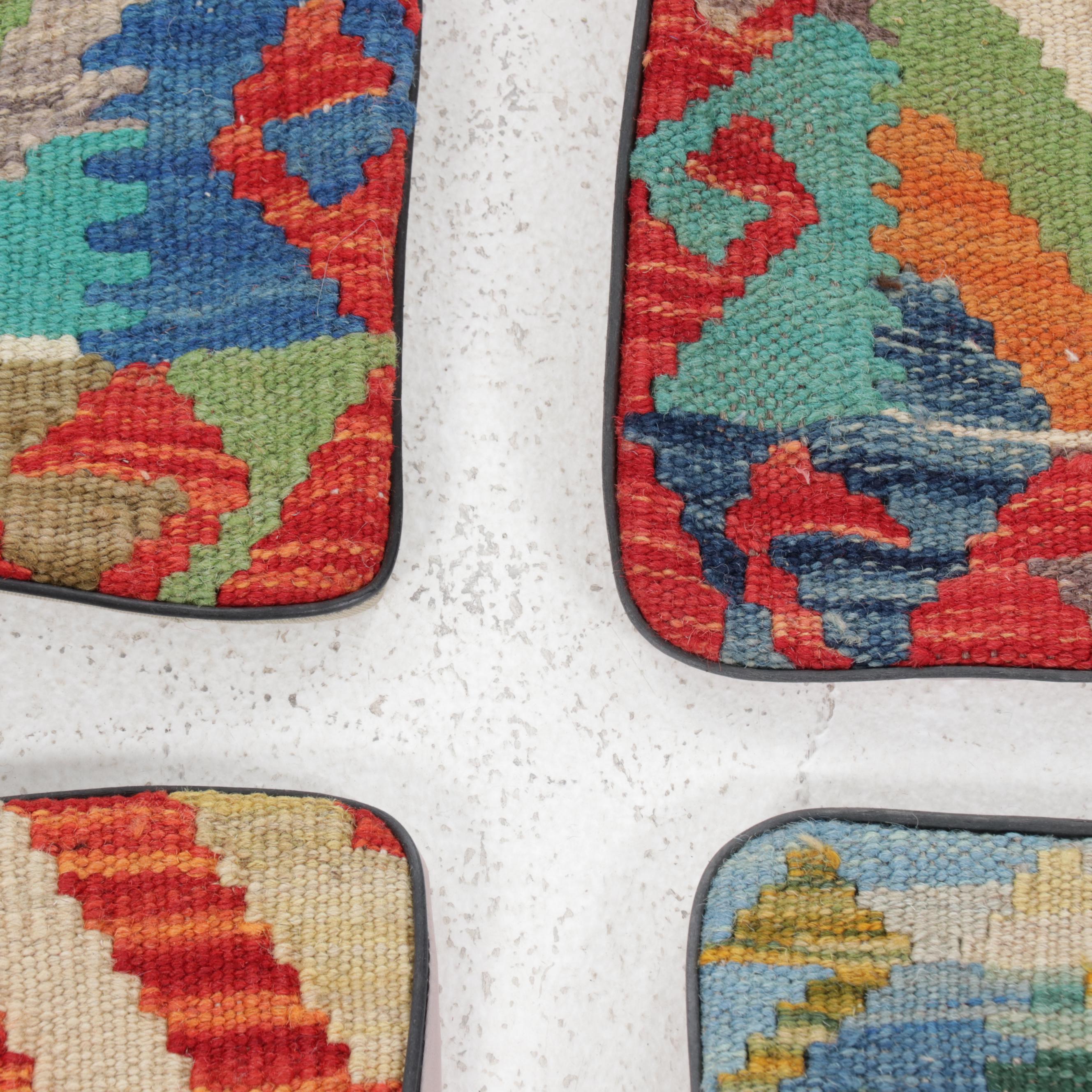 Handwoven Kilim Face Throw Pillow Covers