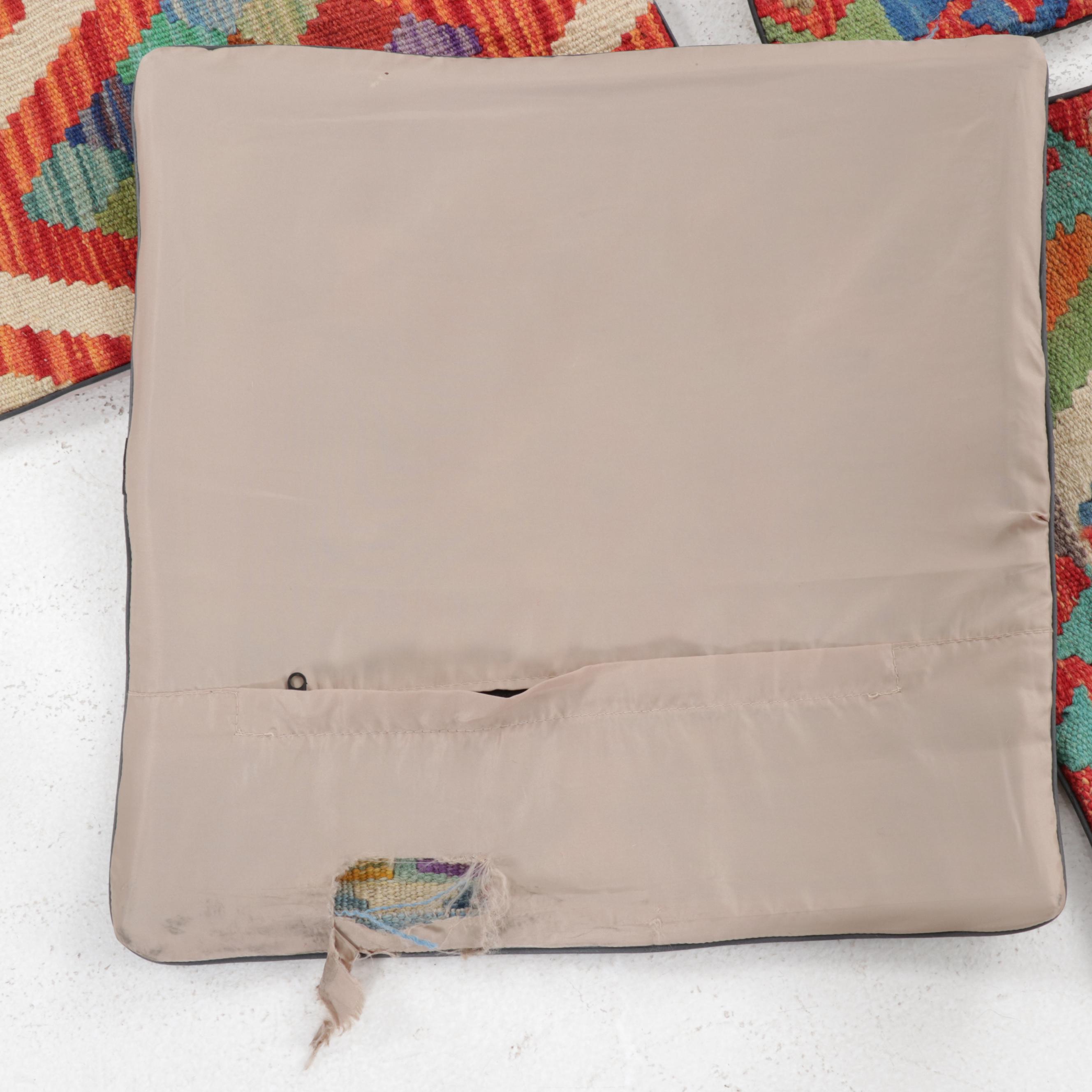 Handwoven Kilim Face Throw Pillow Covers