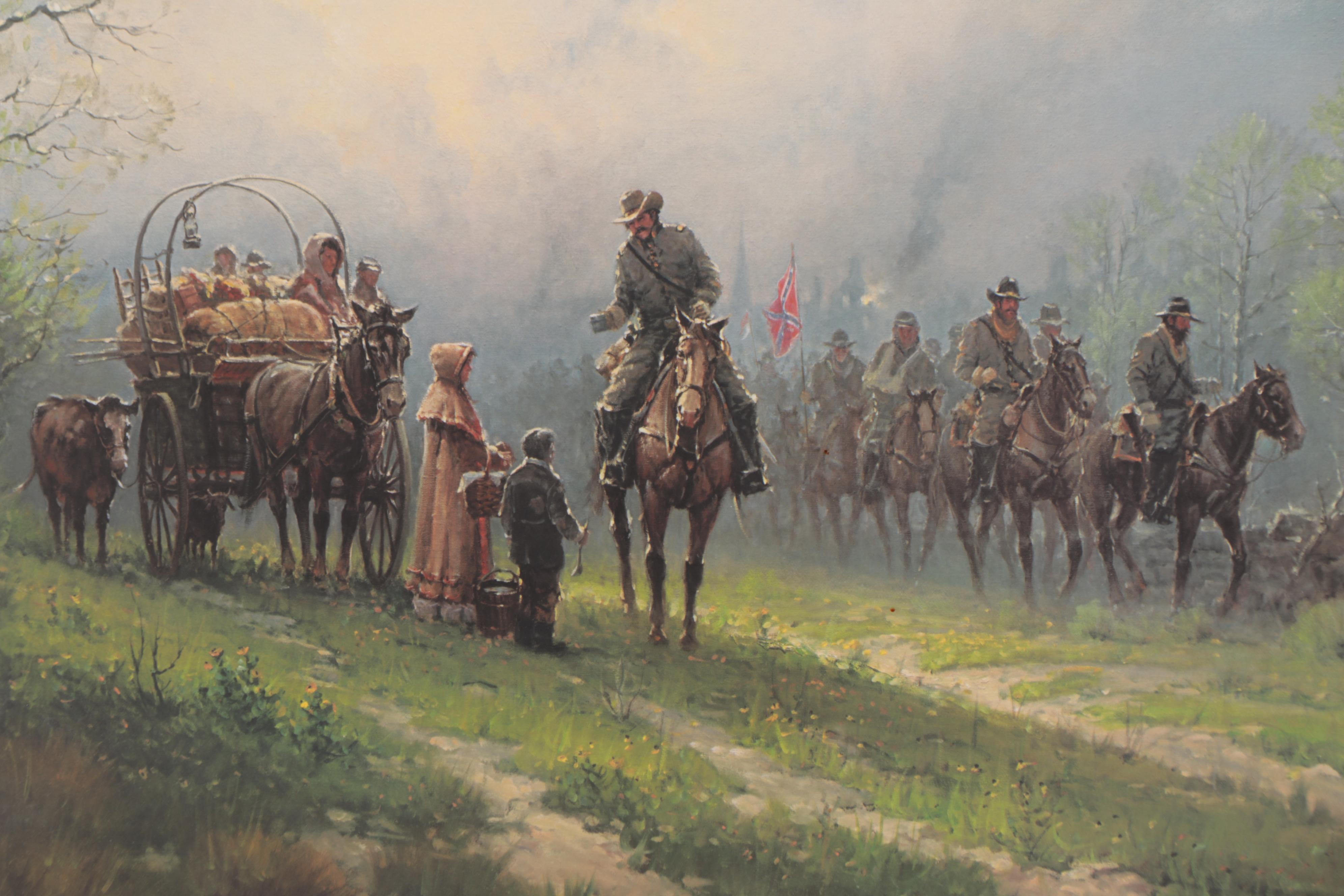 G. Harvey Offset Lithograph of Soldiers