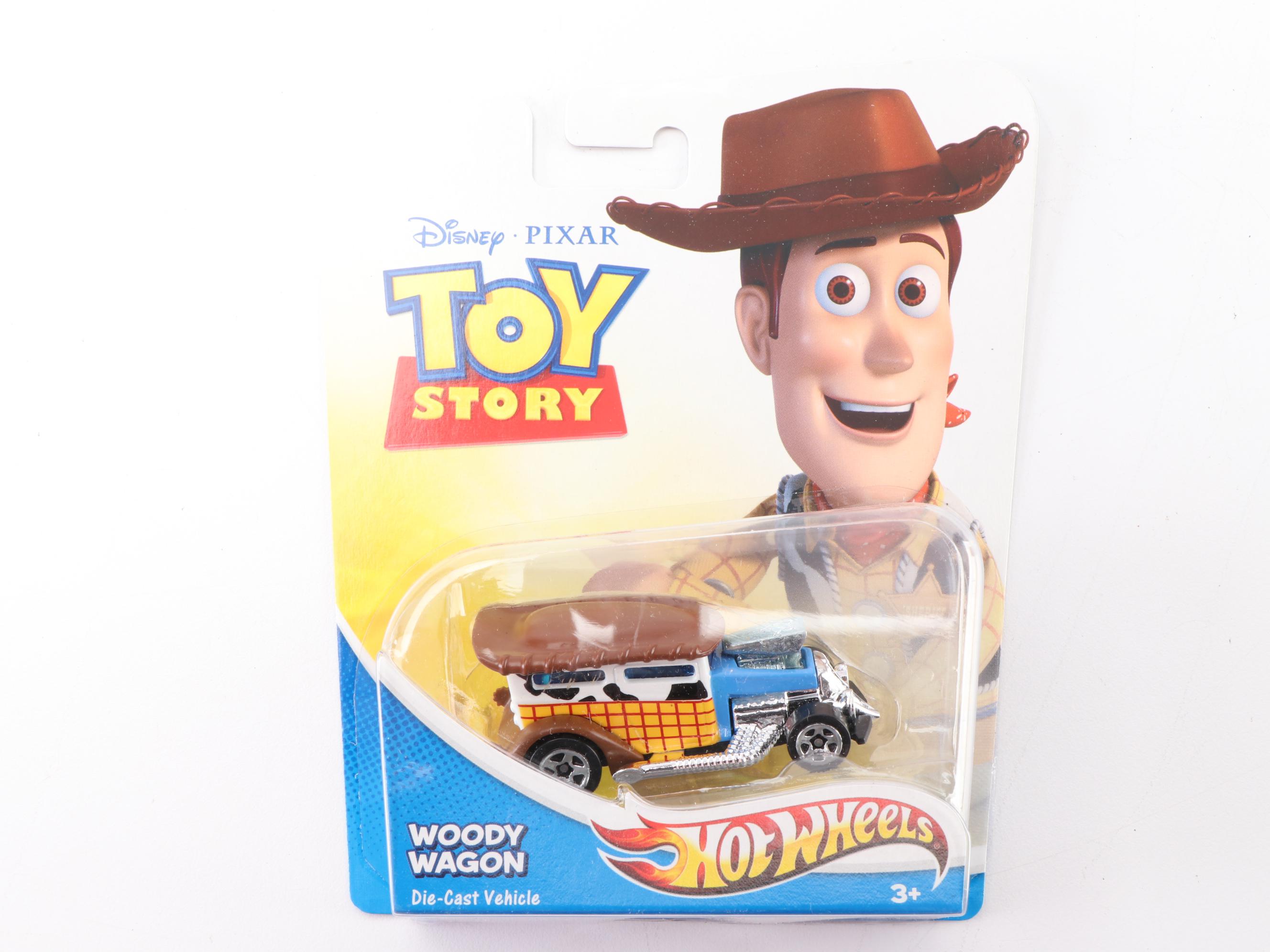 Toy Story Hot Wheels Cars, Lightening McQueen Car, and 12" Buzz Lightyear Figure