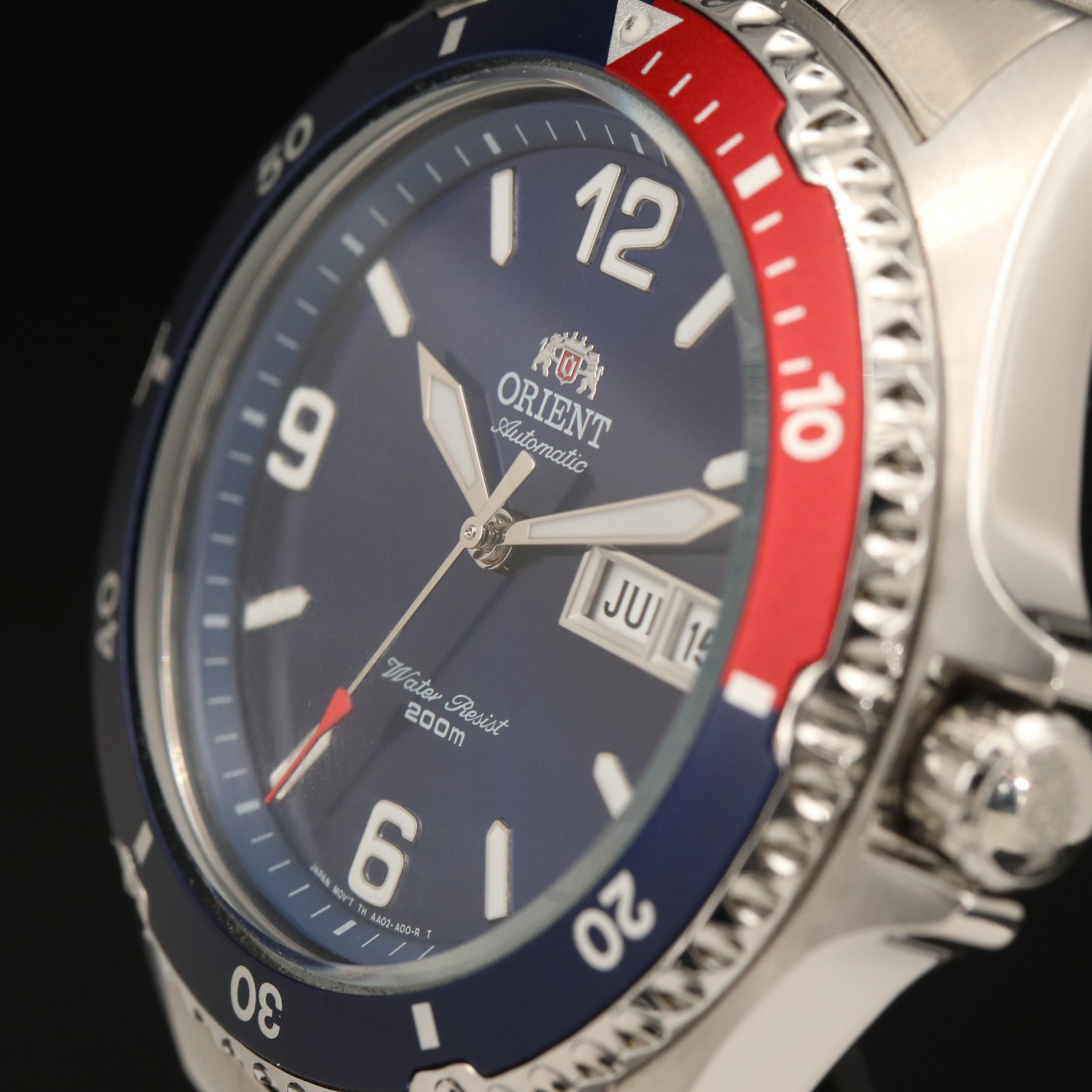 Orient Mako II Stainless Steel Dive Watch