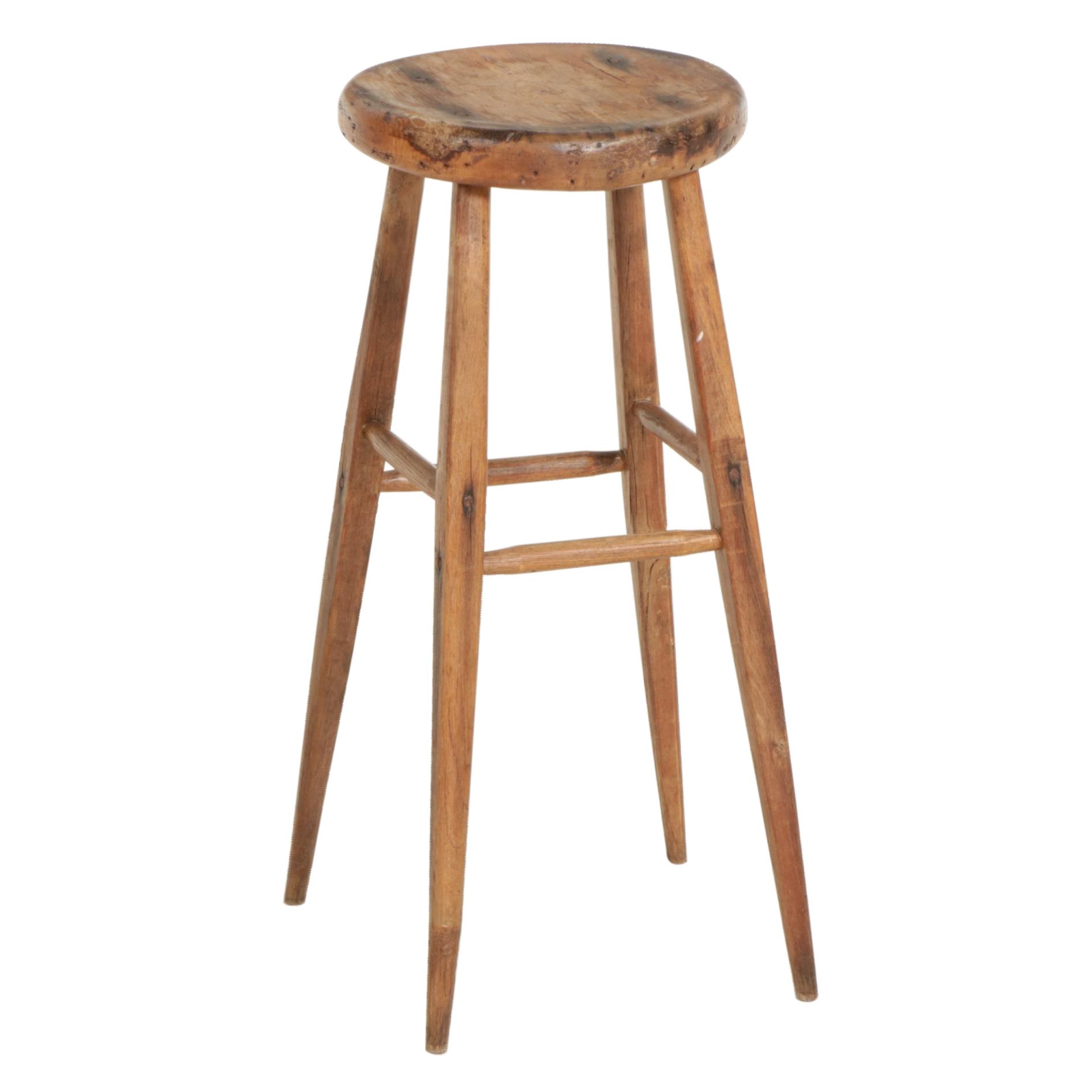 American Primitive Wood Stool
