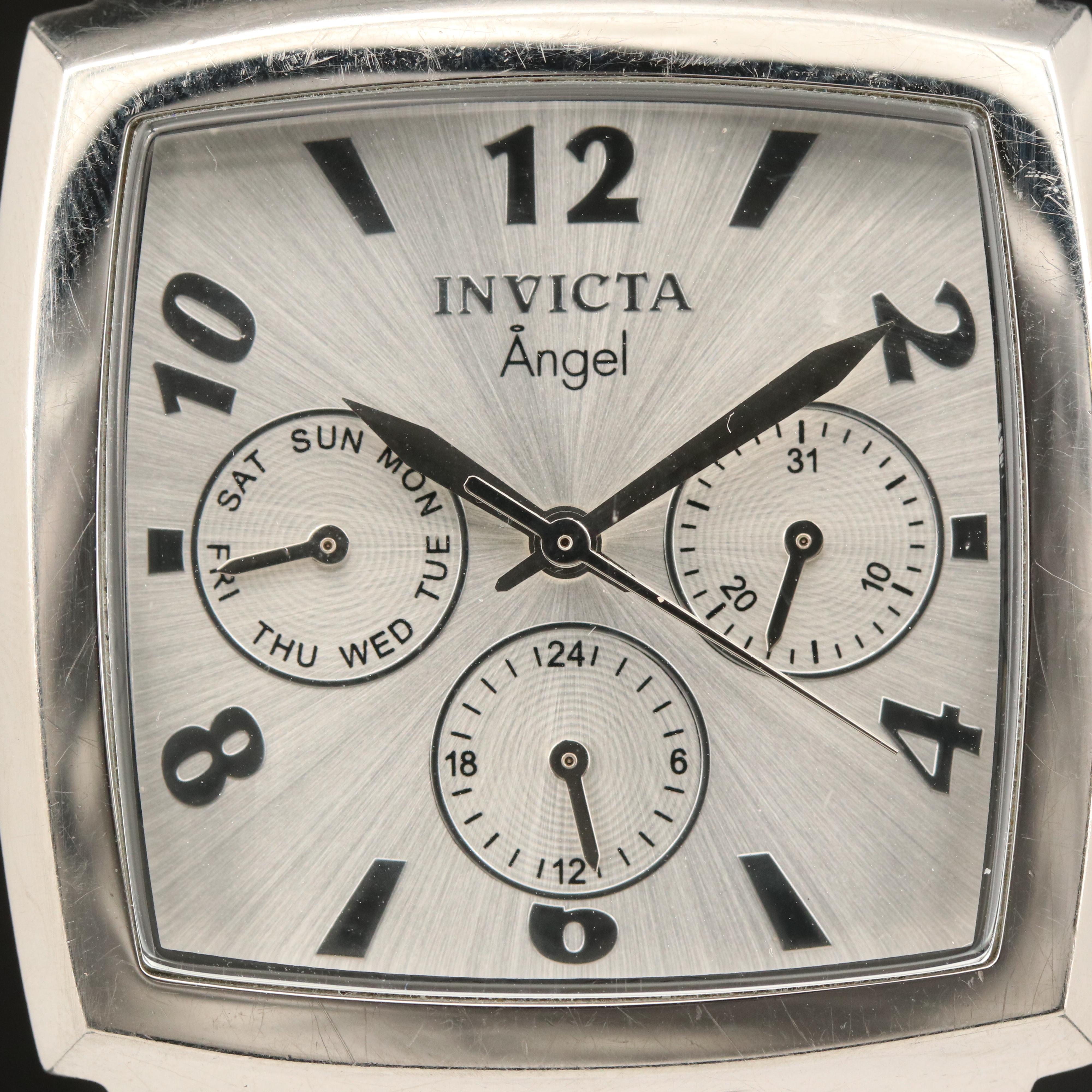 Invicta "Angel" Day/Date Stainless Steel Watch