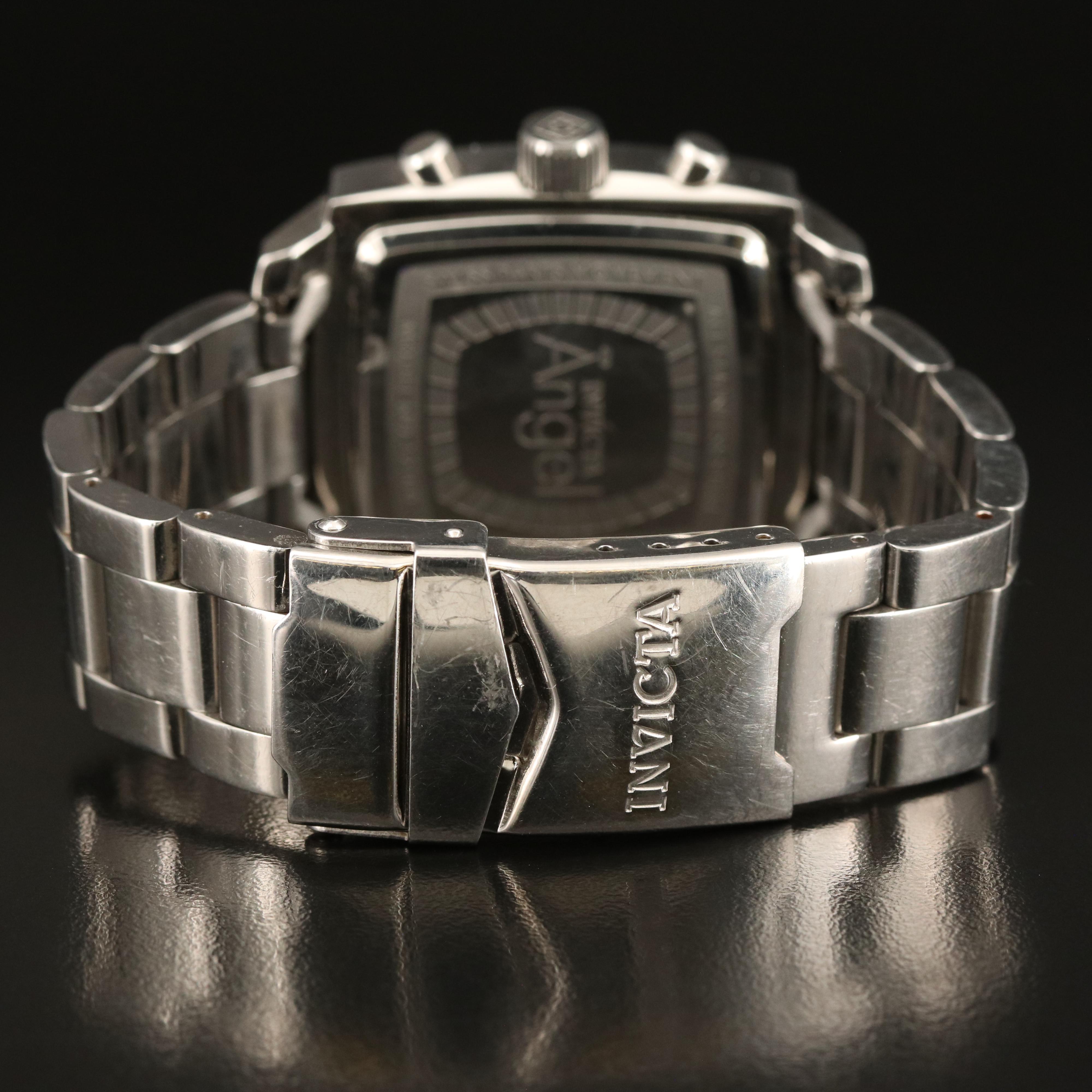 Invicta "Angel" Day/Date Stainless Steel Watch