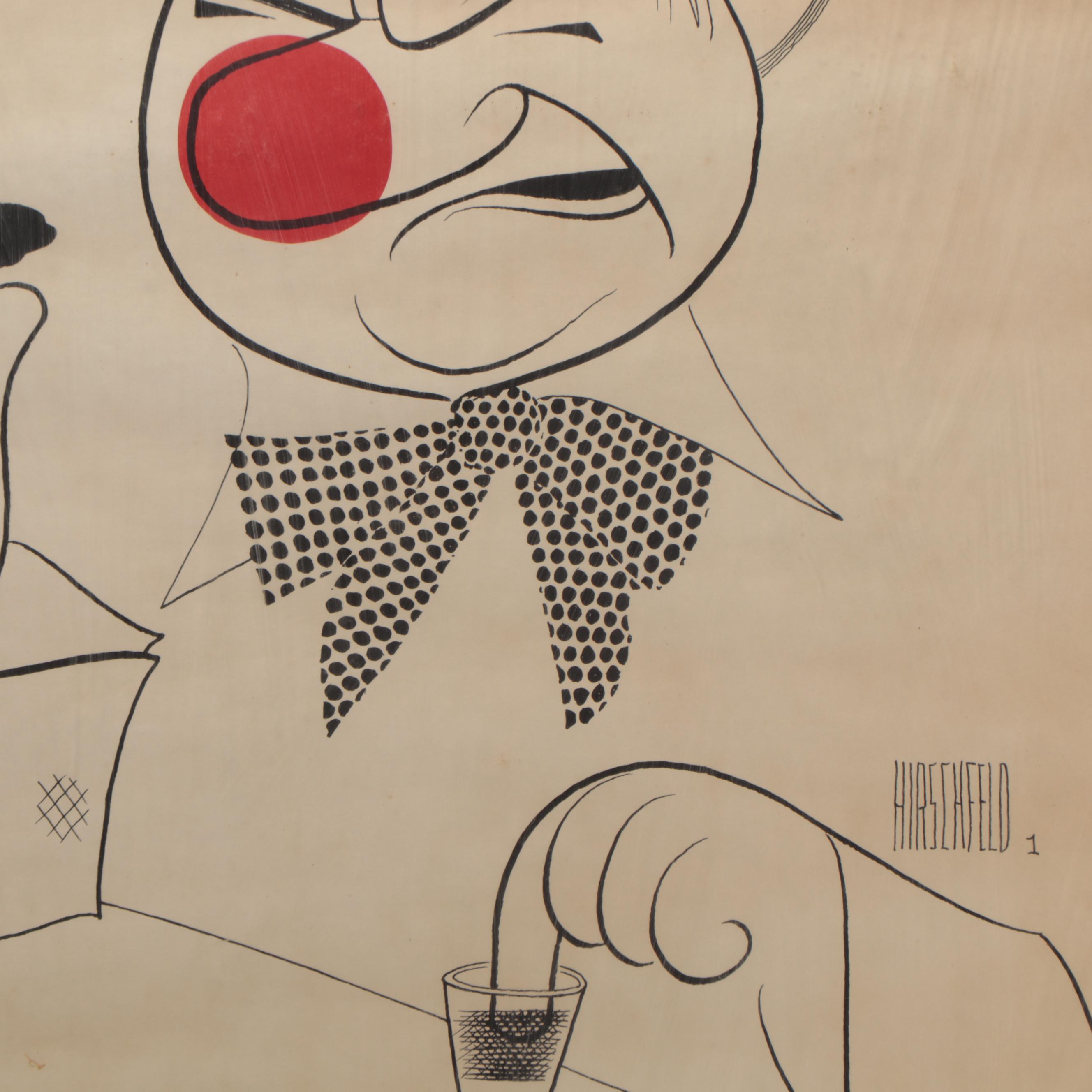 Al Hirschfeld Advertising Lithograph Poster "Drat!" Circa 1968