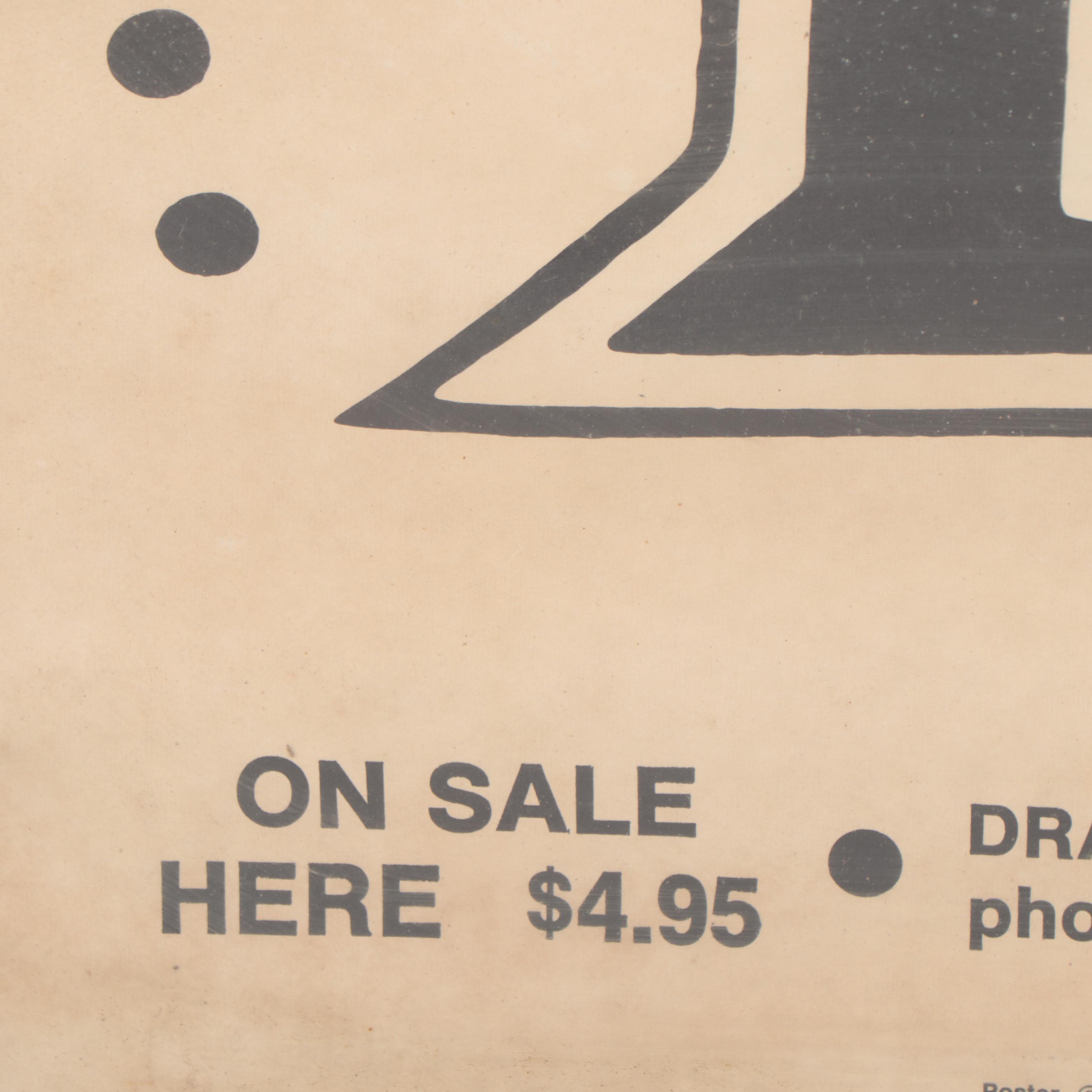 Al Hirschfeld Advertising Lithograph Poster "Drat!" Circa 1968