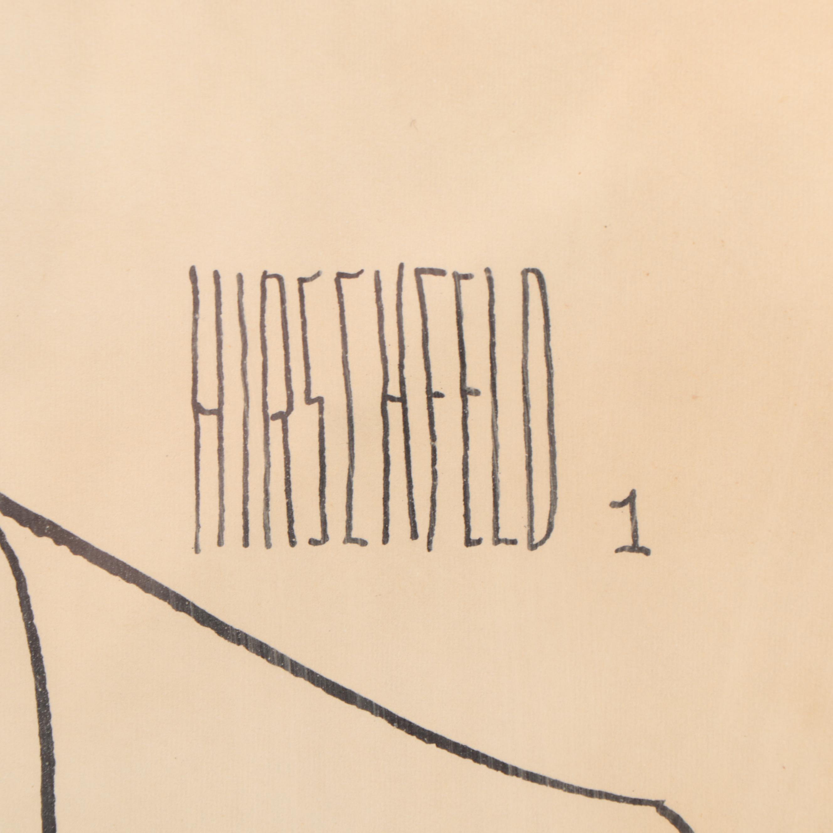 Al Hirschfeld Advertising Lithograph Poster "Drat!" Circa 1968